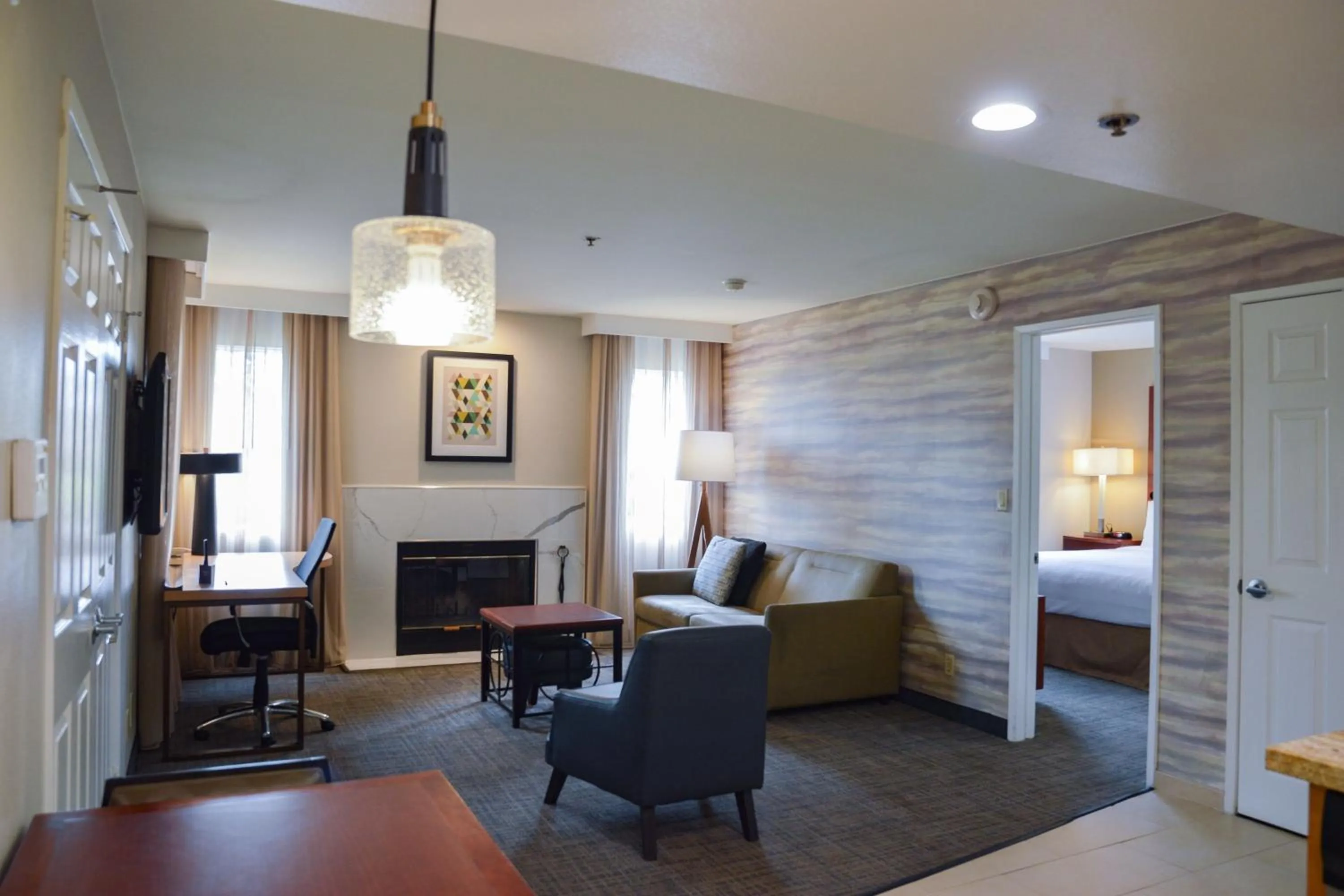 Bedroom, Bed in Residence Inn La Mirada Buena Park