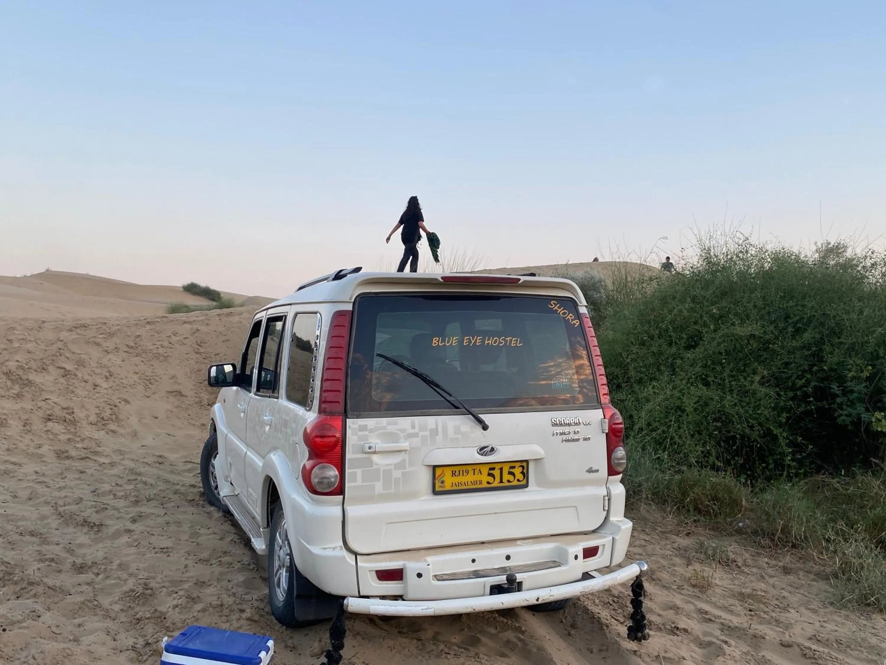 People in Blue Eye Hostel