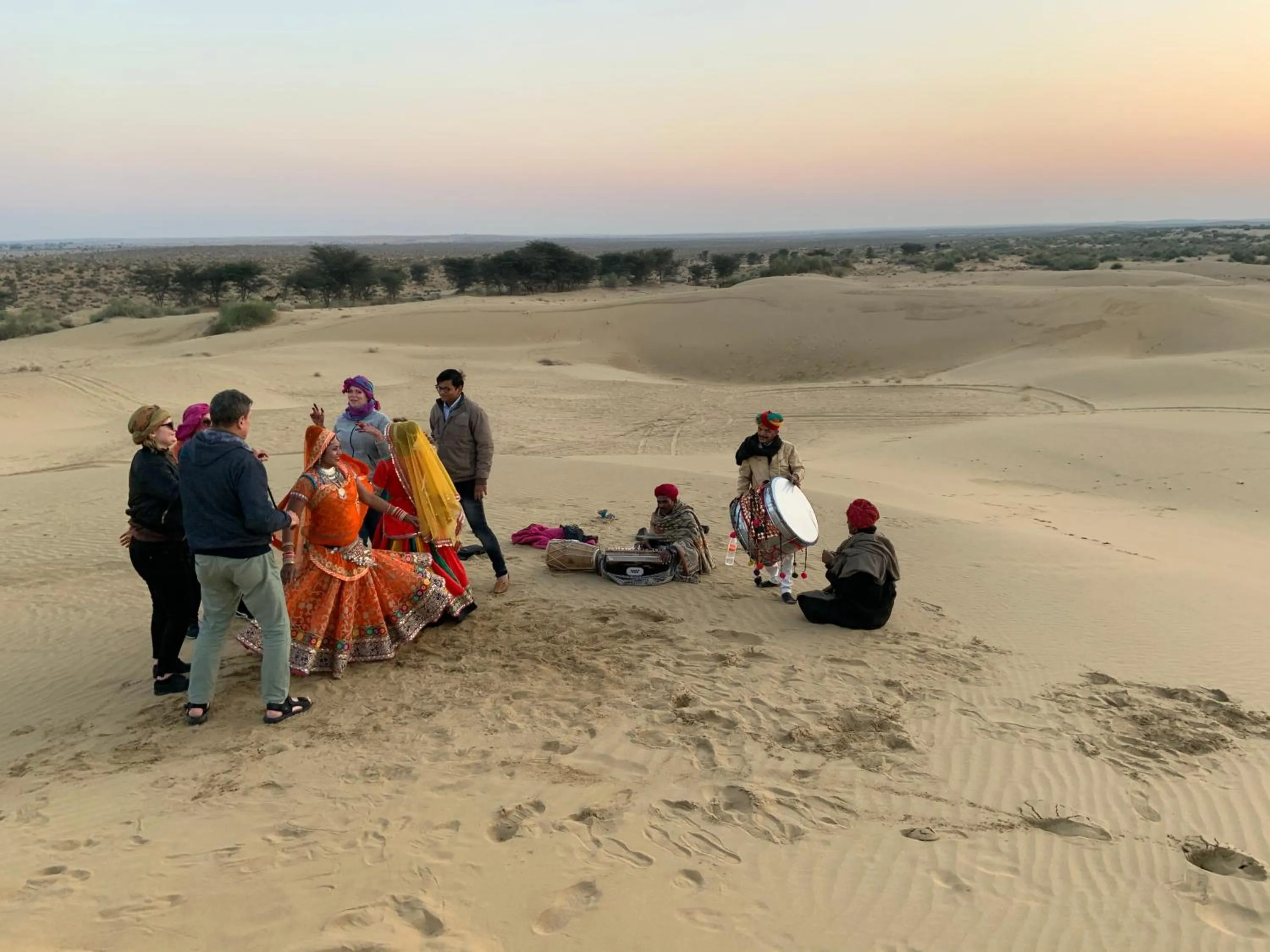 People in Blue Eye Hostel