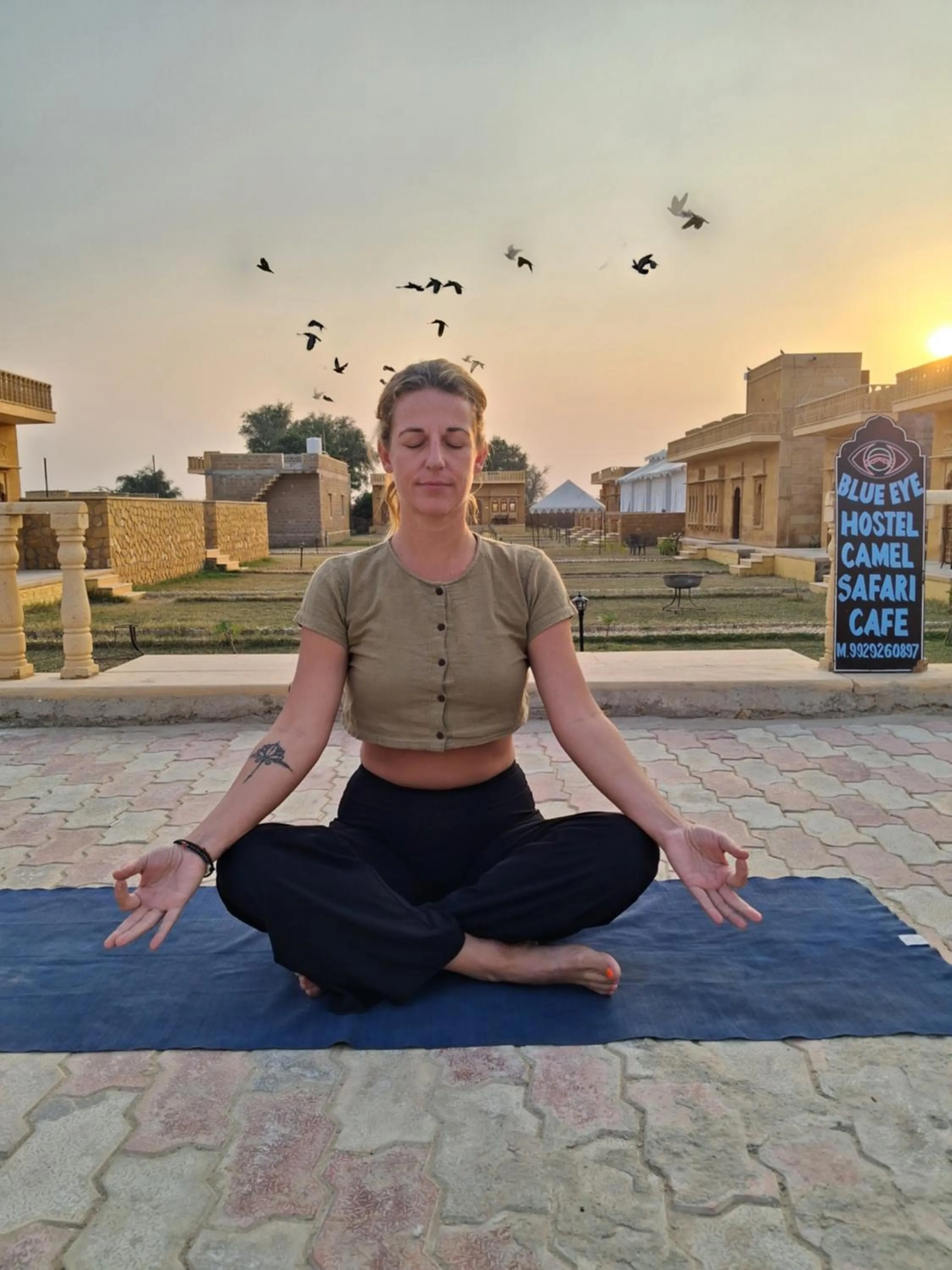 People in Blue Eye Hostel