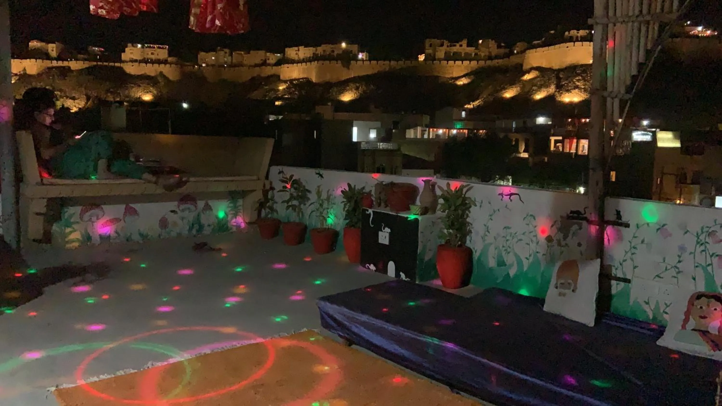 Patio in Blue Eye Hostel