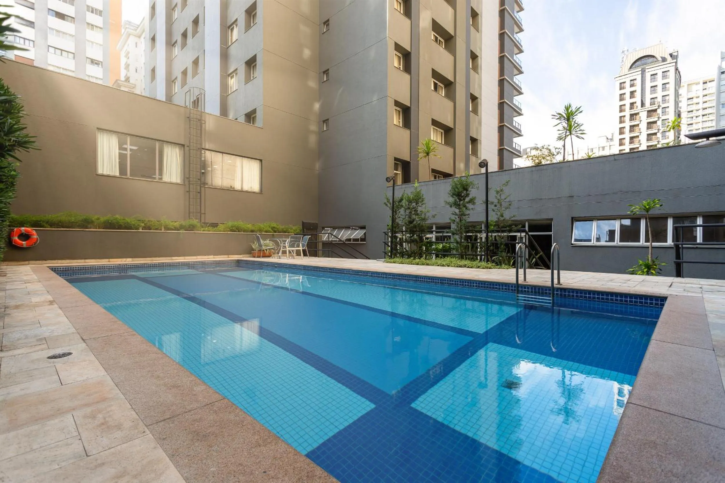 Pool view in Wyndham Sao Paulo Paulista