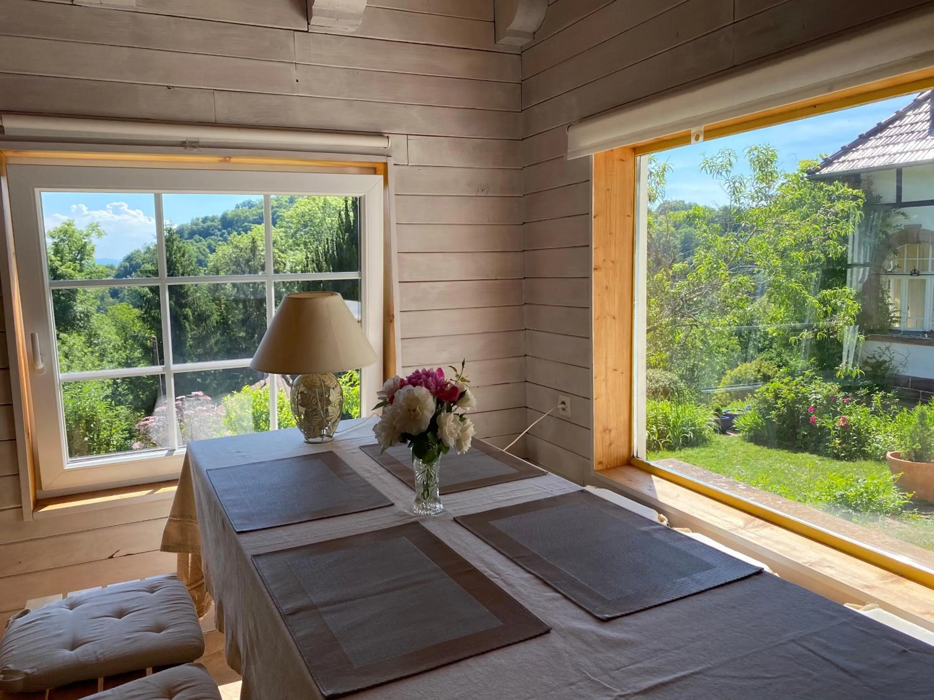Garden view in La Dependance de la Villa des Oiseaux - La Petite Pierre