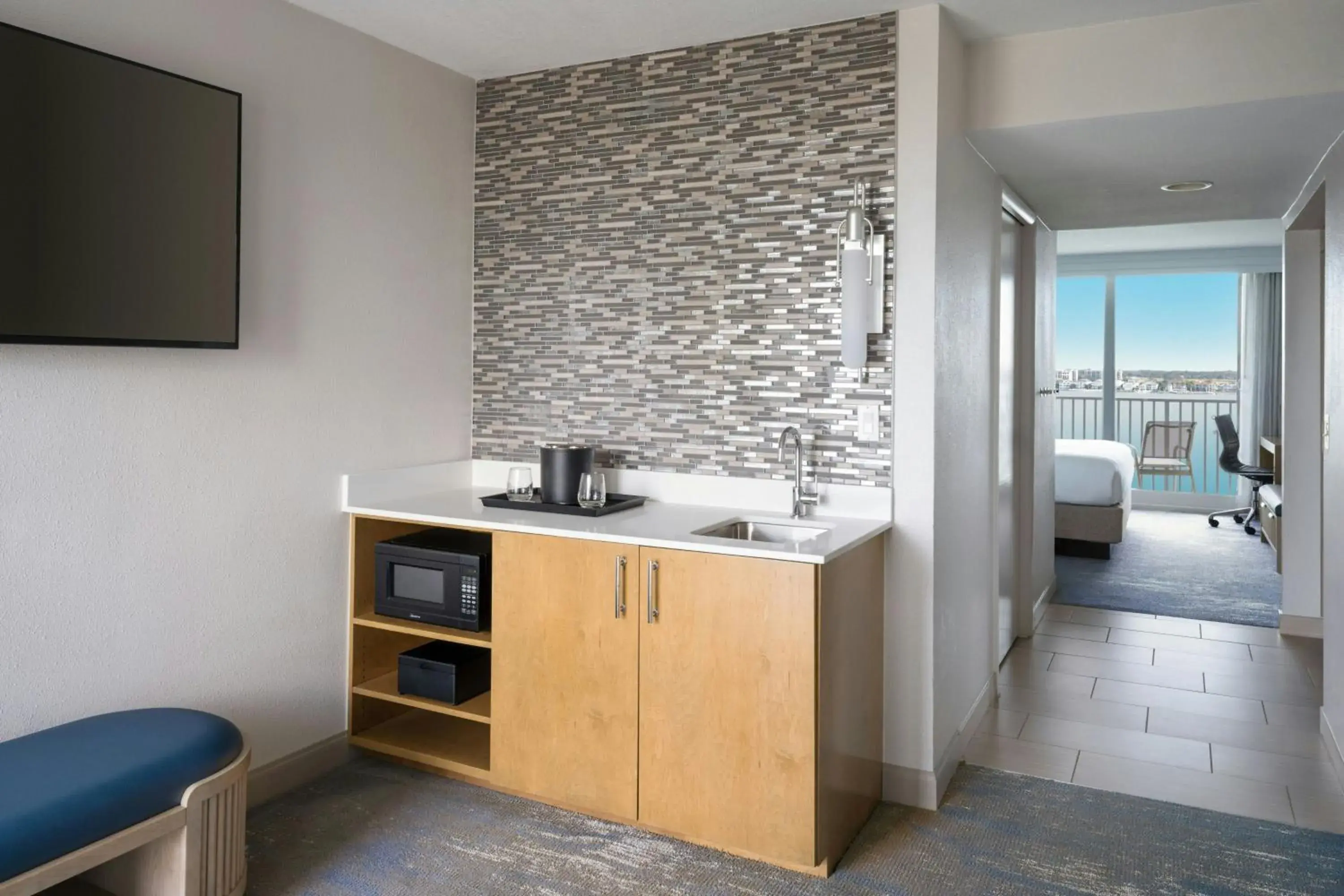 1 Bedroom 2 room Suite, 1 King, Sofa Bed, High Floor, Waterfront View, Balcony in Clearwater Beach Marriott Resort on Sand Key 1 Bedroom 2 room Suite, 1 King, Sofa Bed, High Floor, Waterfront View, Balcony in Clearwater Beach Marriott Resort on Sand Key