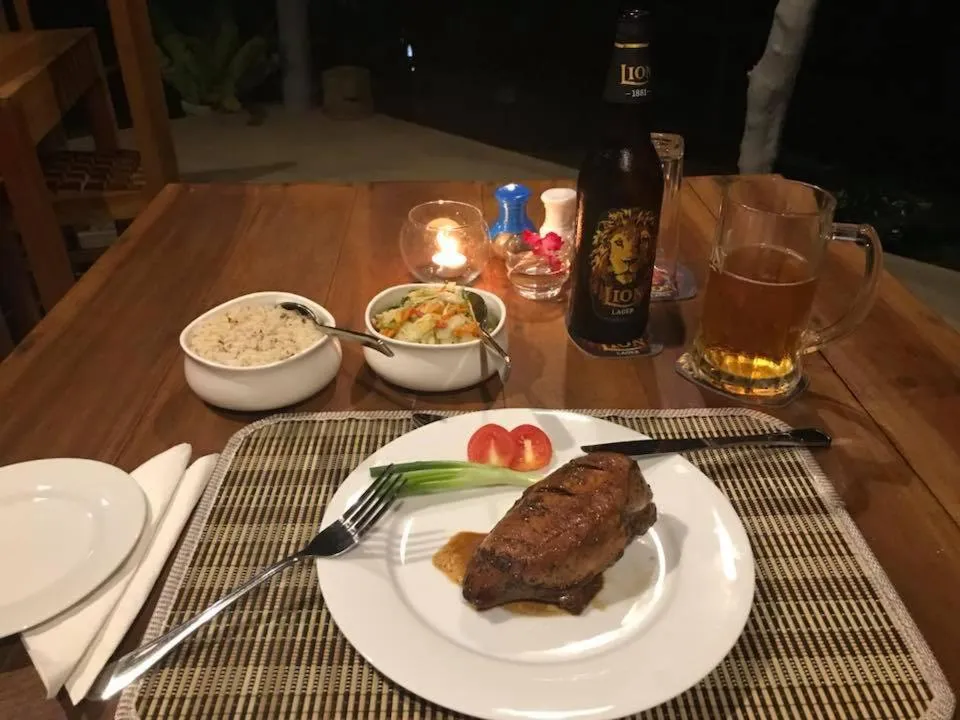 Dinner in Hiru Villa Tangalle