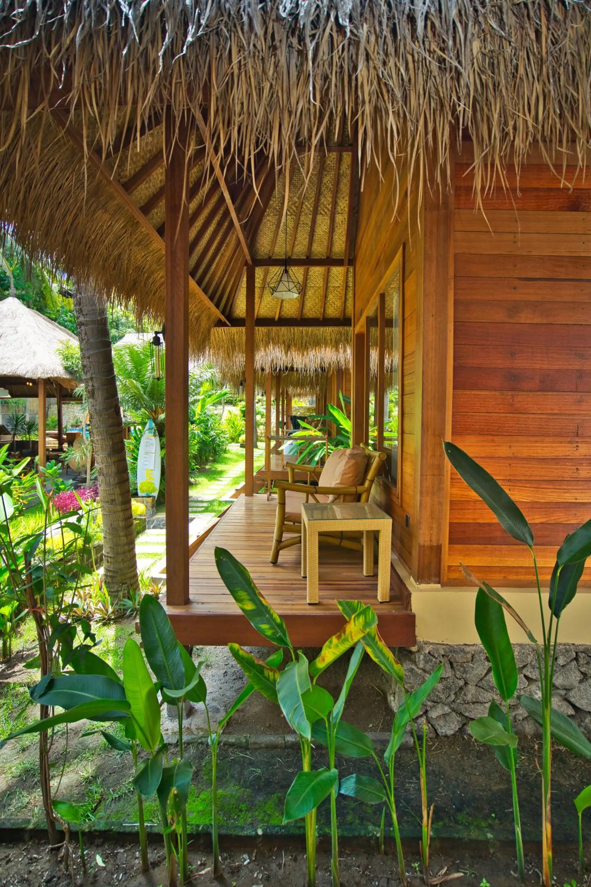 Garden view in Village Vibes Lombok