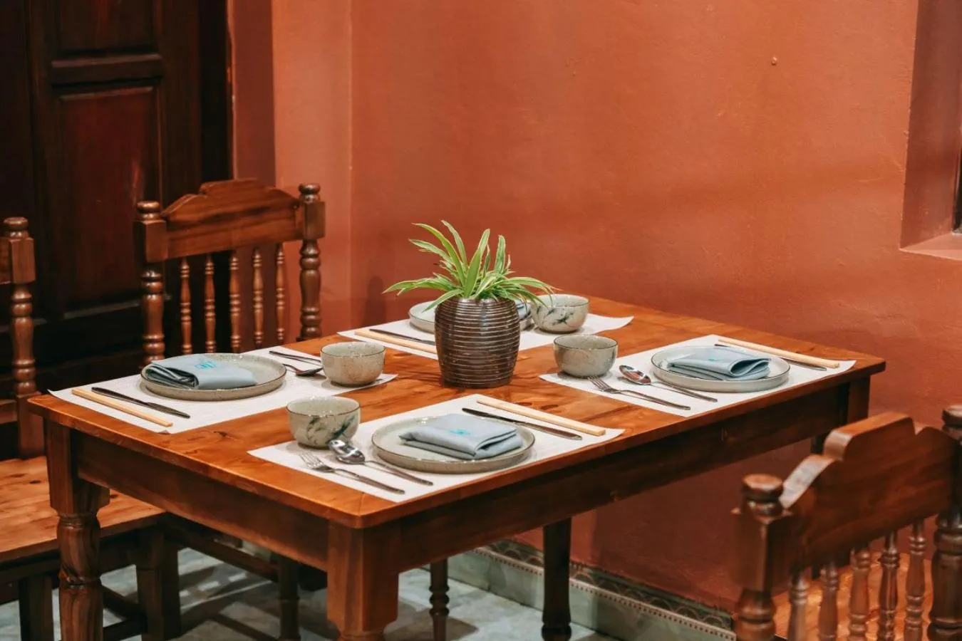 Dining area in Trang An Heritage Garden