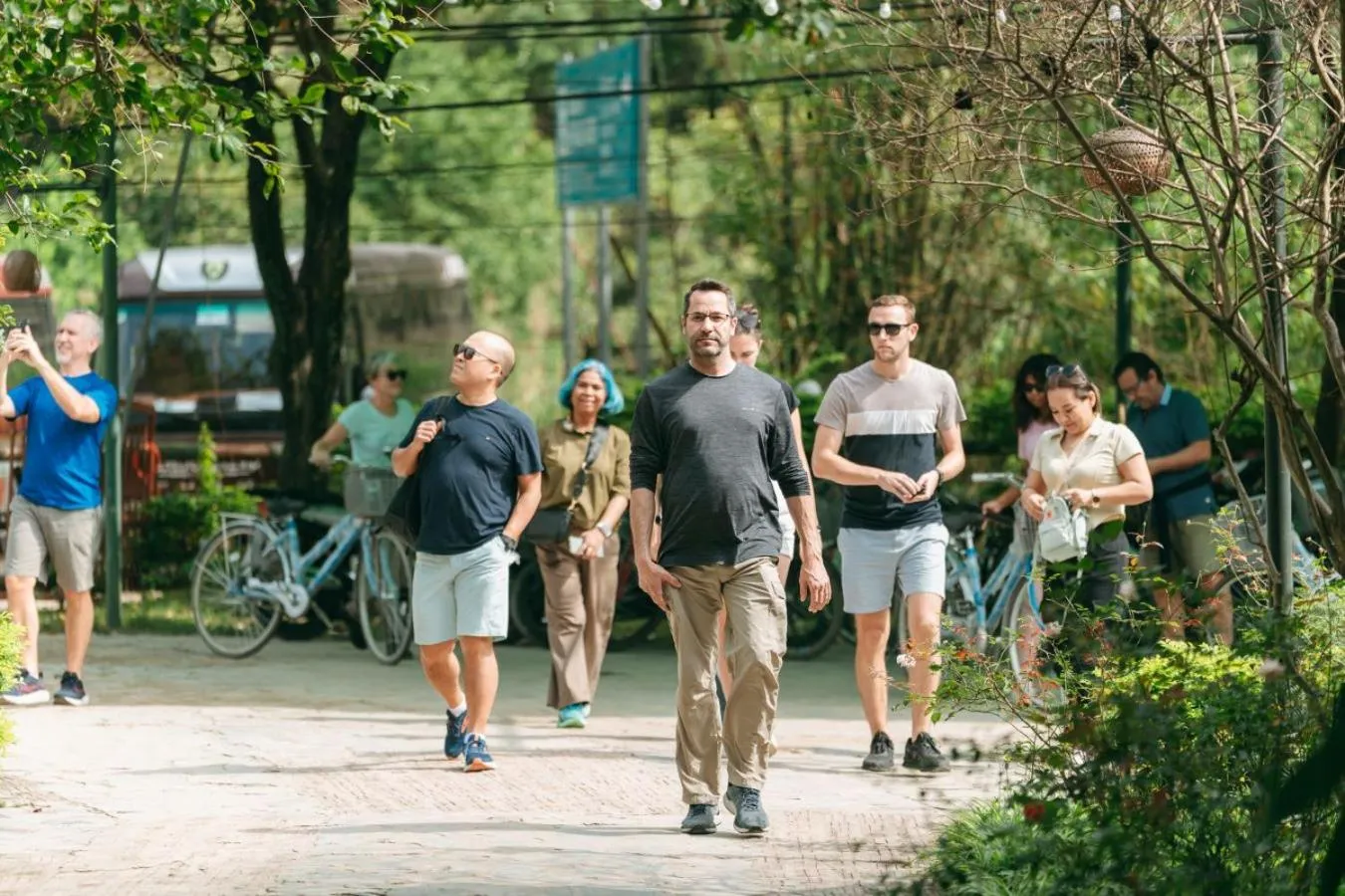 Natural landscape in Trang An Heritage Garden
