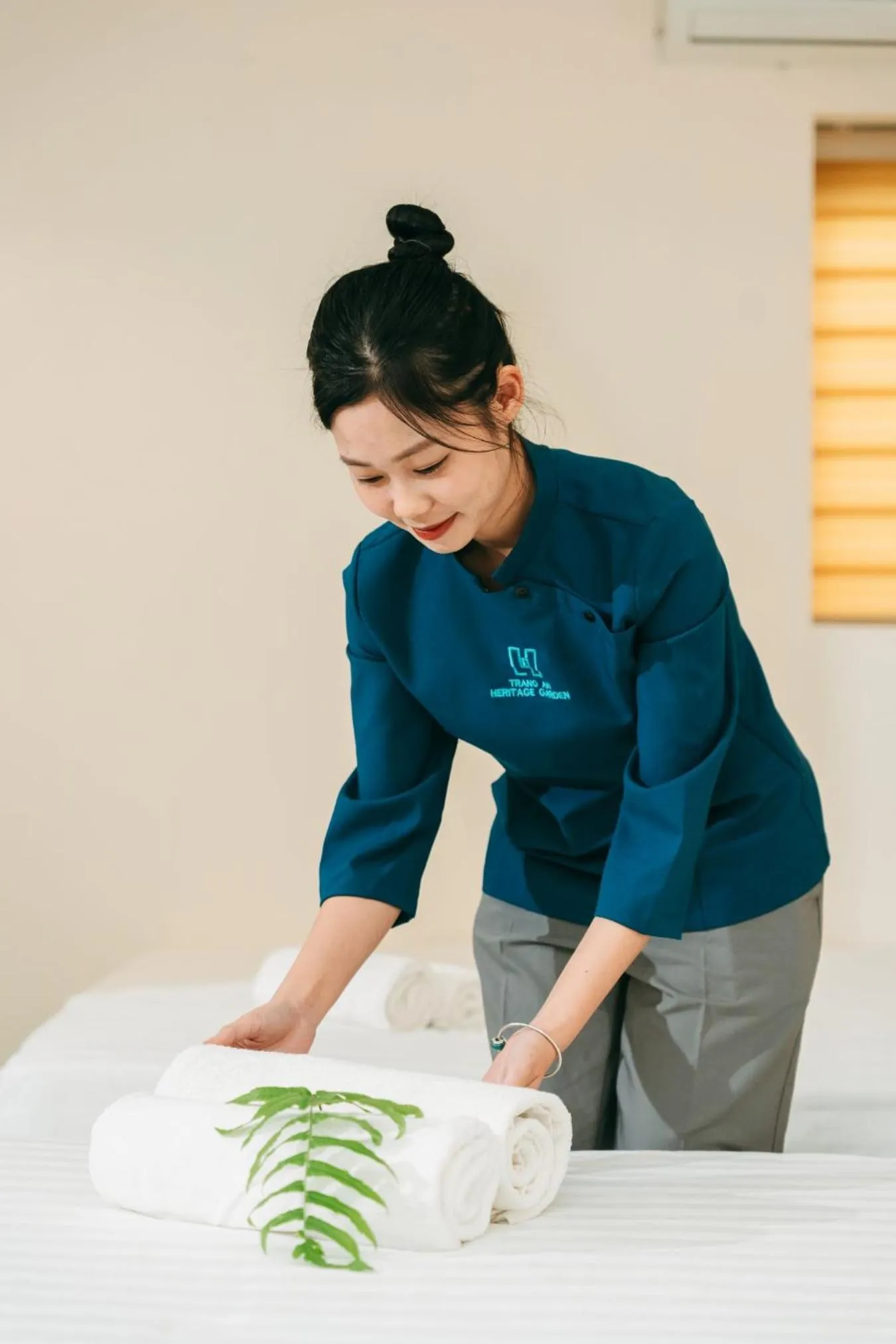 Staff in Trang An Heritage Garden
