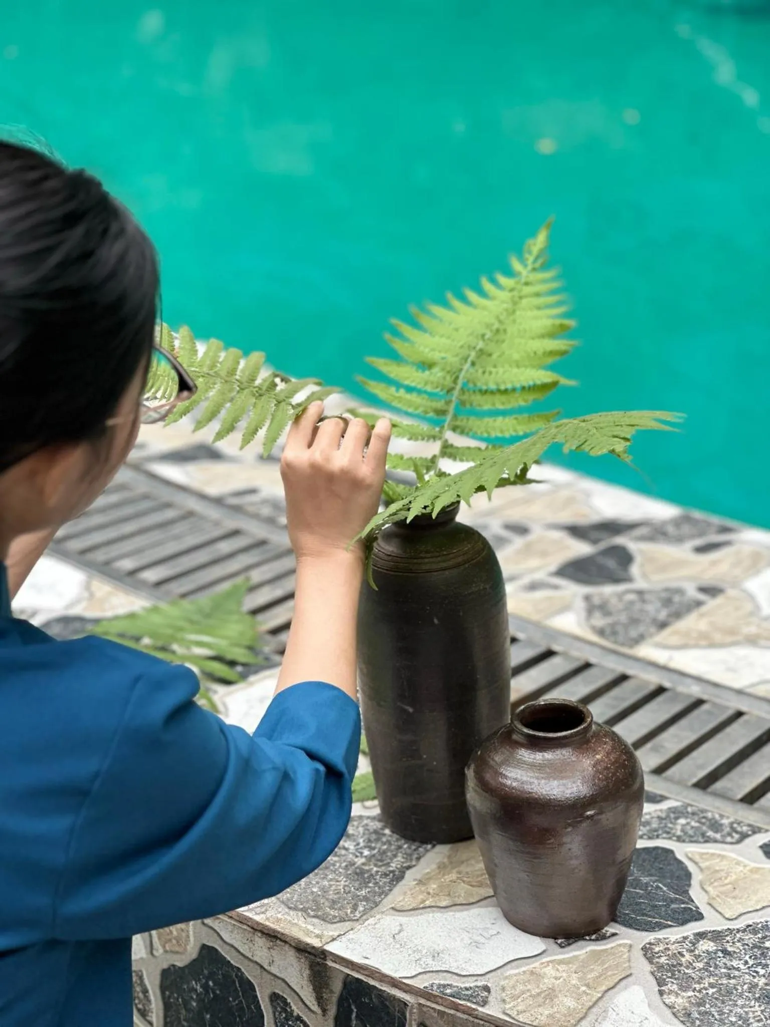 Staff in Trang An Heritage Garden