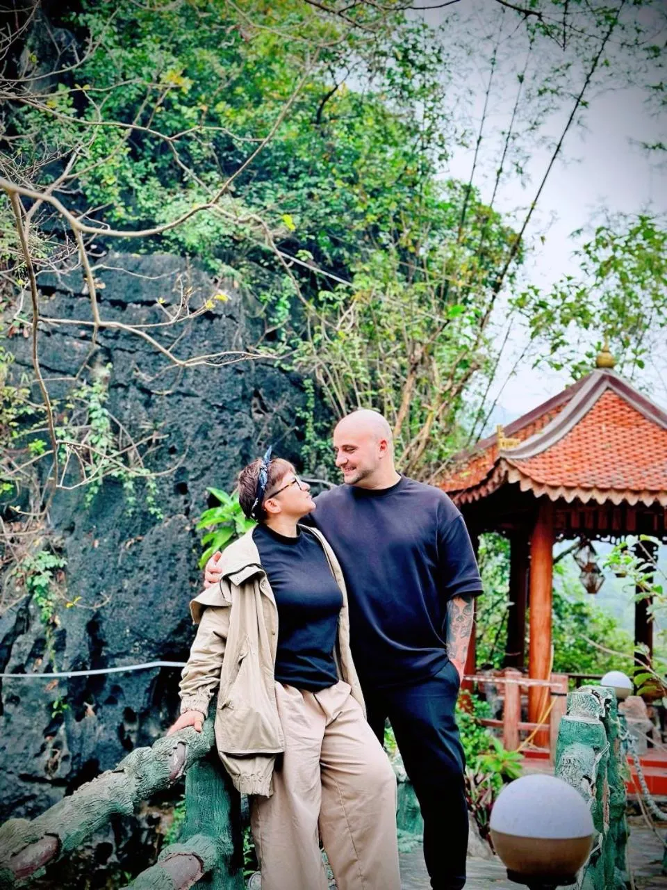 People in Trang An Heritage Garden