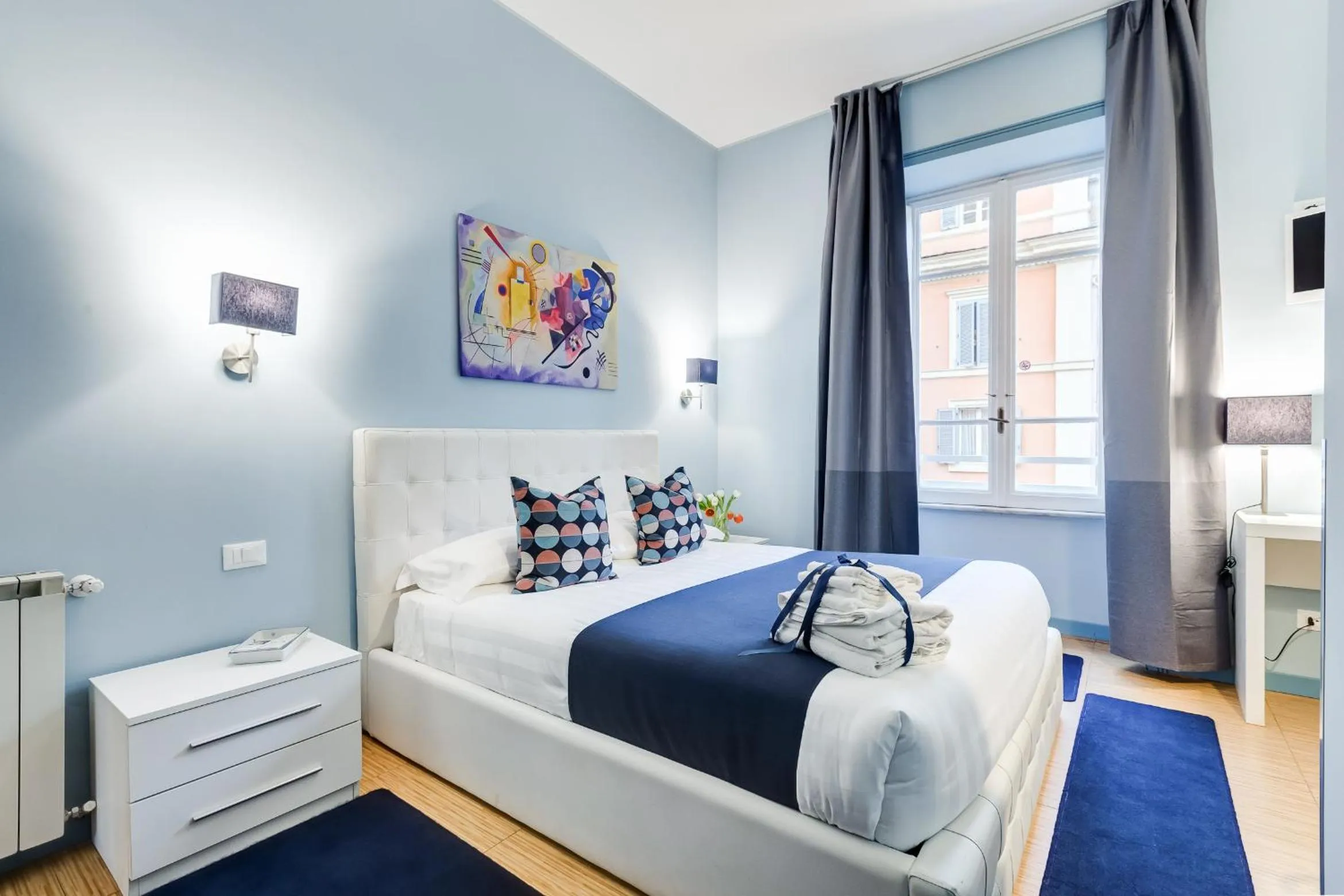 Shower, Bed in Easy Budget Colosseo