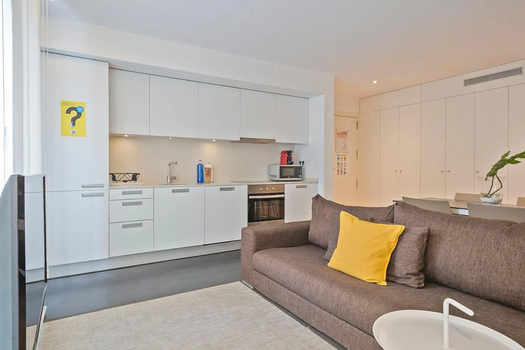 Living room in Lugaris Beach Apartments