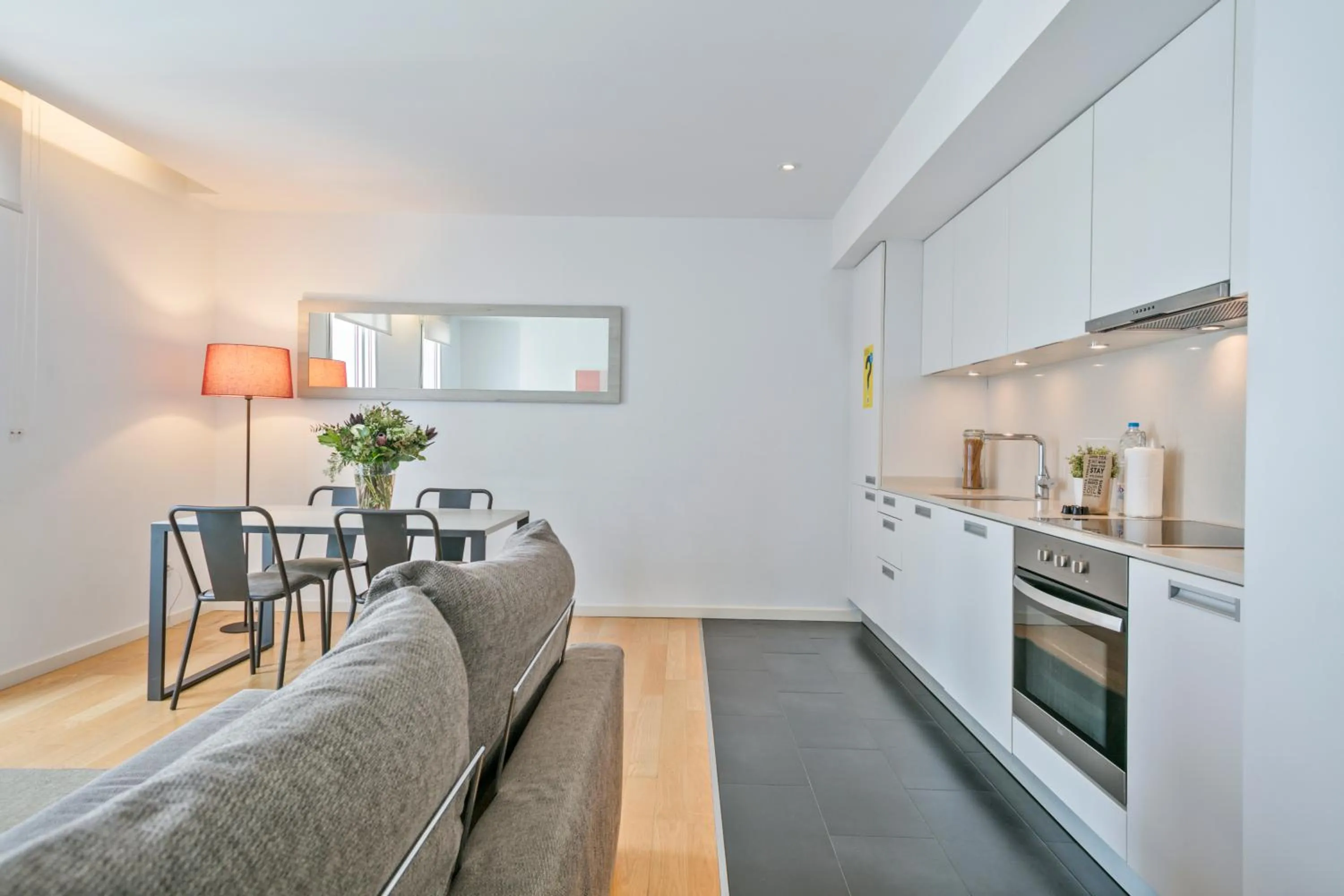 Kitchen or kitchenette in Lugaris Beach Apartments