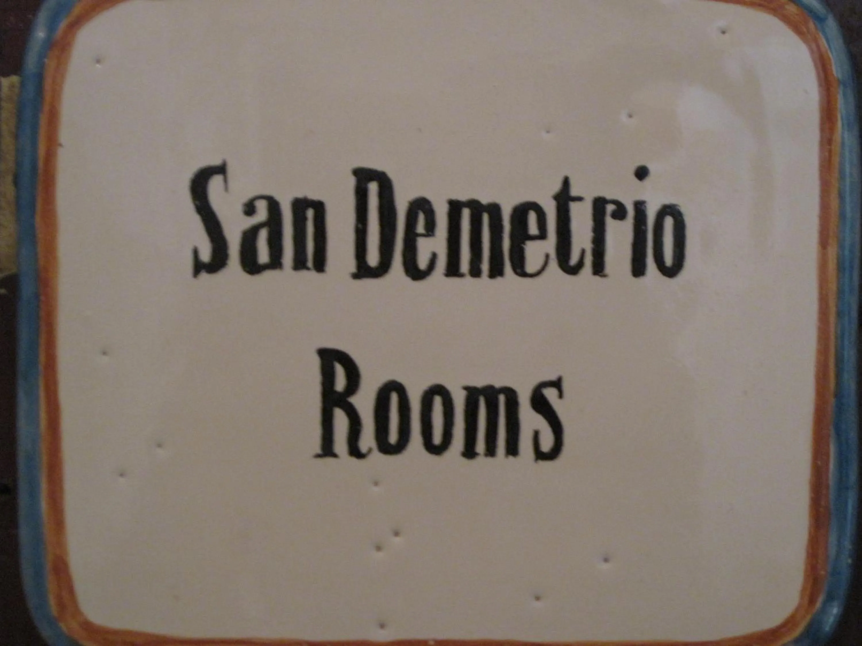 Facade/entrance in San Demetrio