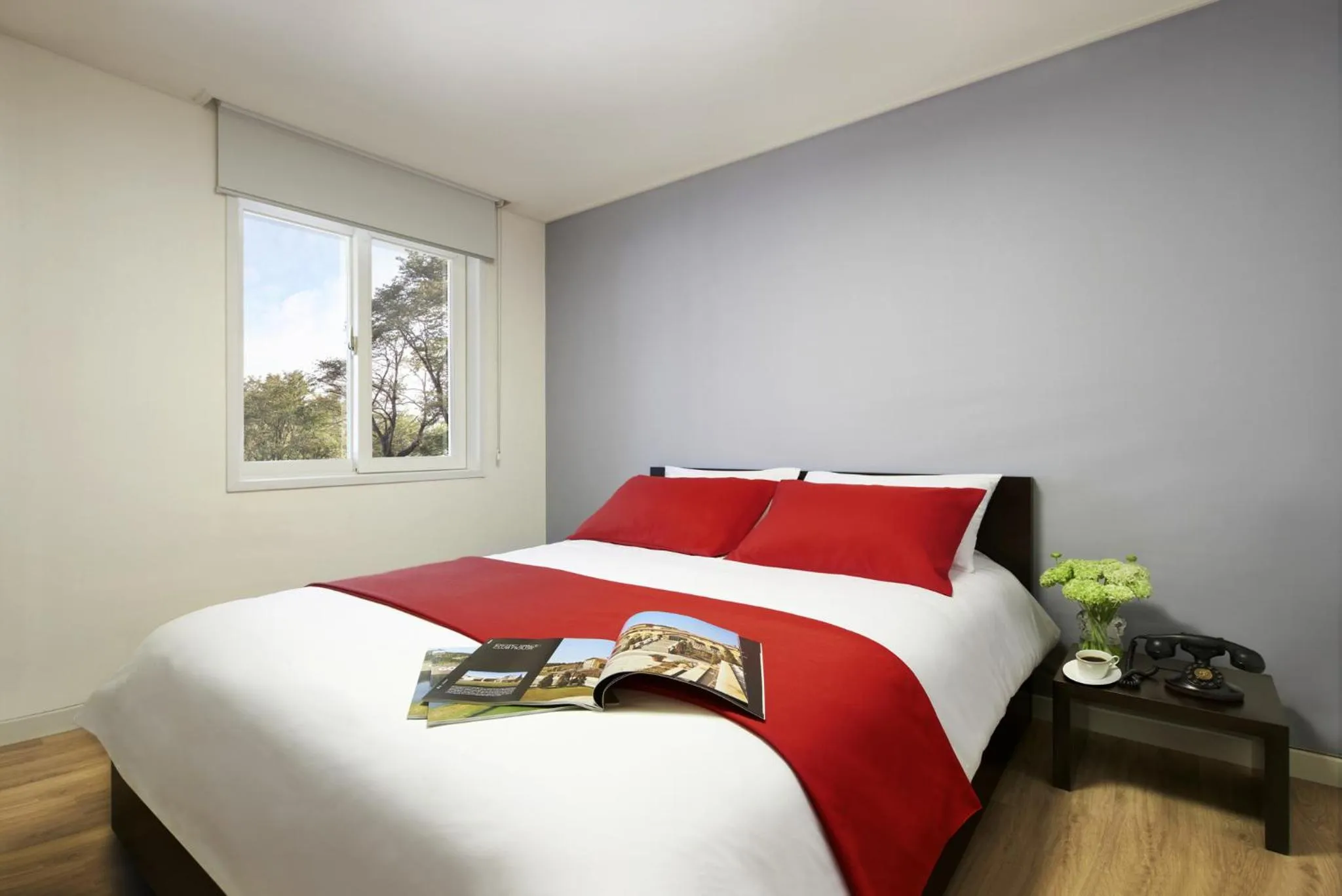 Bed in Hanwha Resort Sanjeong Lake Annecy