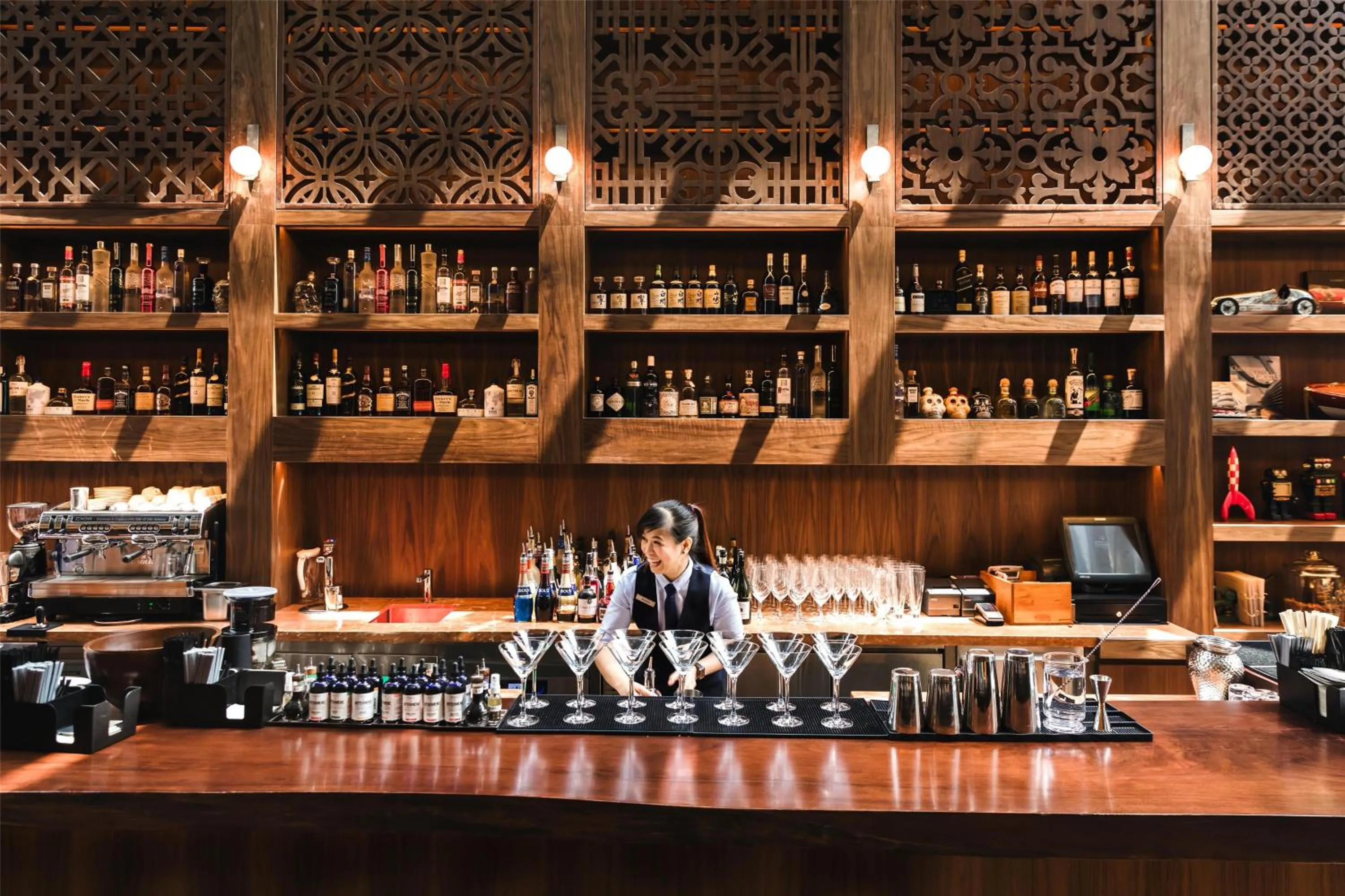 Lounge or bar in Grand Hyatt Singapore