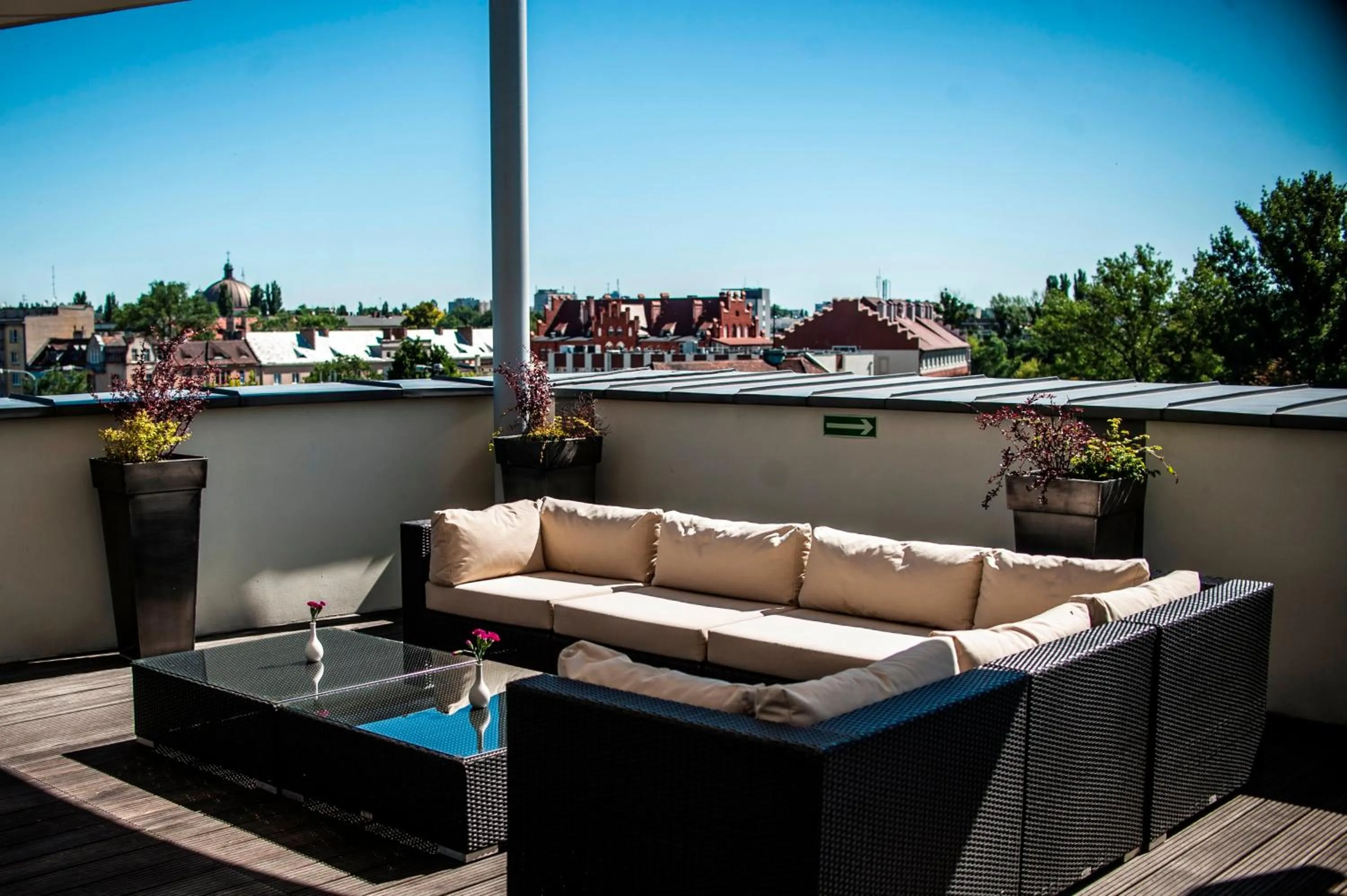Balcony/Terrace in Qubus Hotel Bydgoszcz