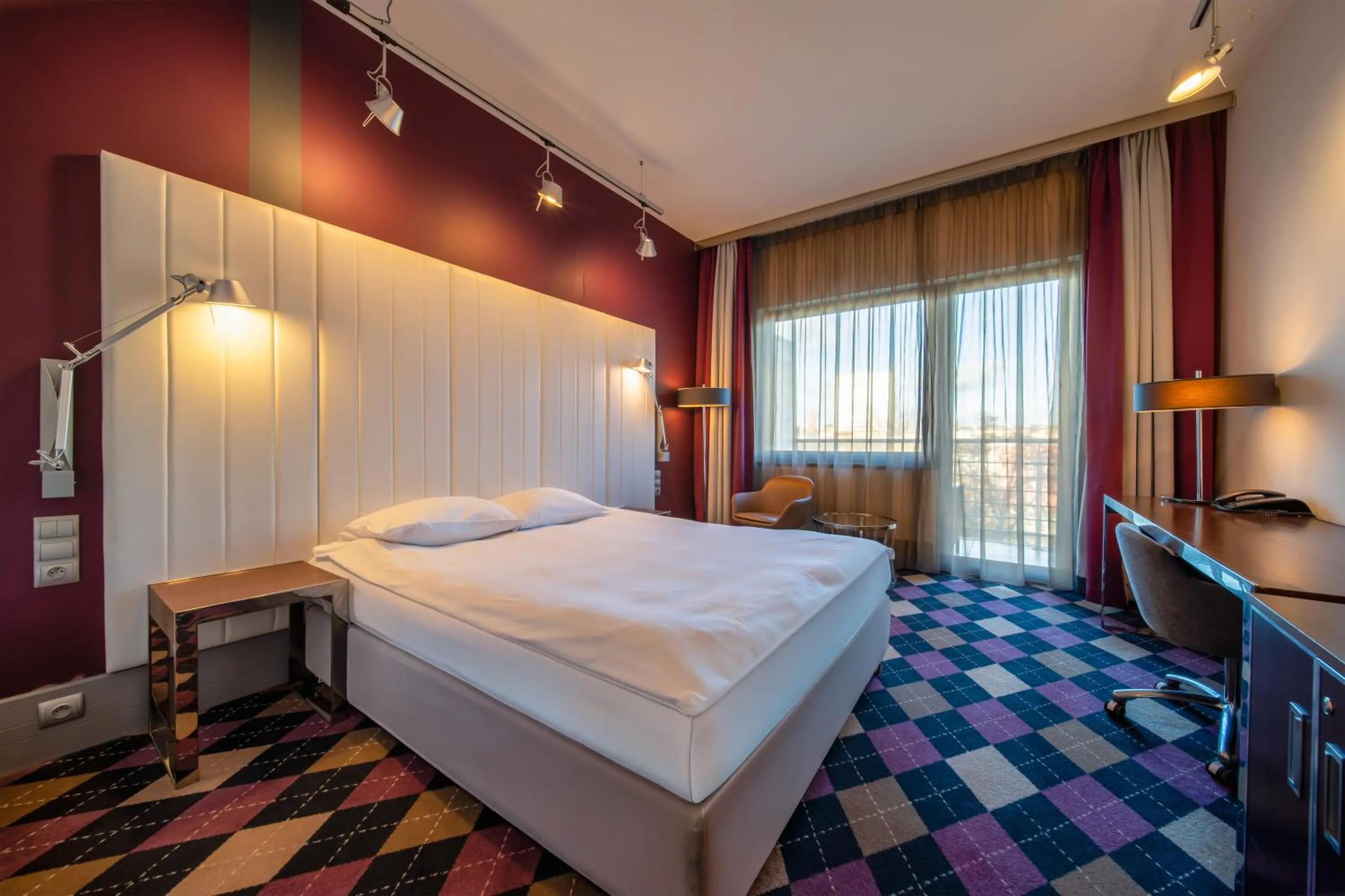 Bed in Qubus Hotel Bydgoszcz