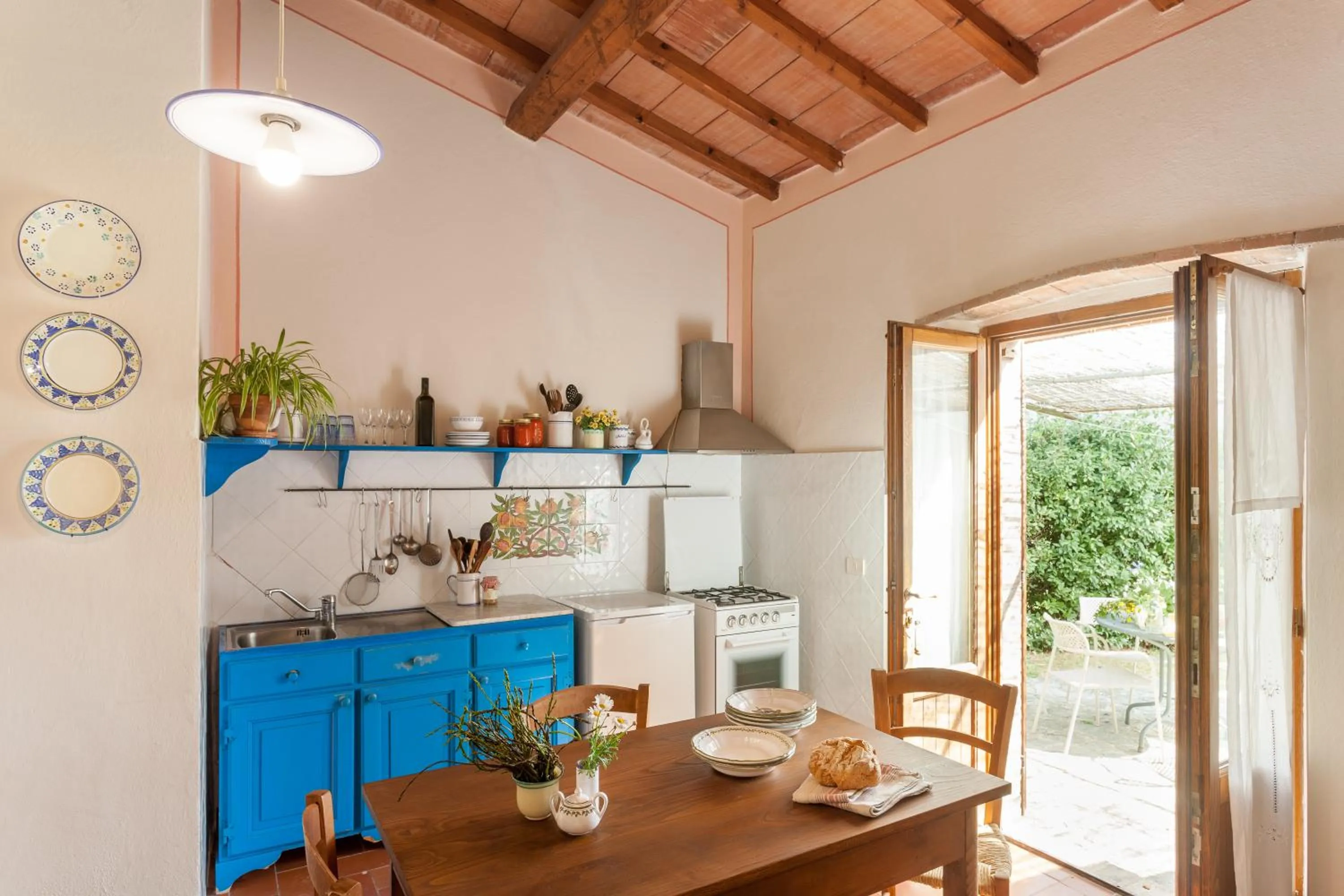 Kitchen or kitchenette in Agriturismo Bio Aia della Colonna