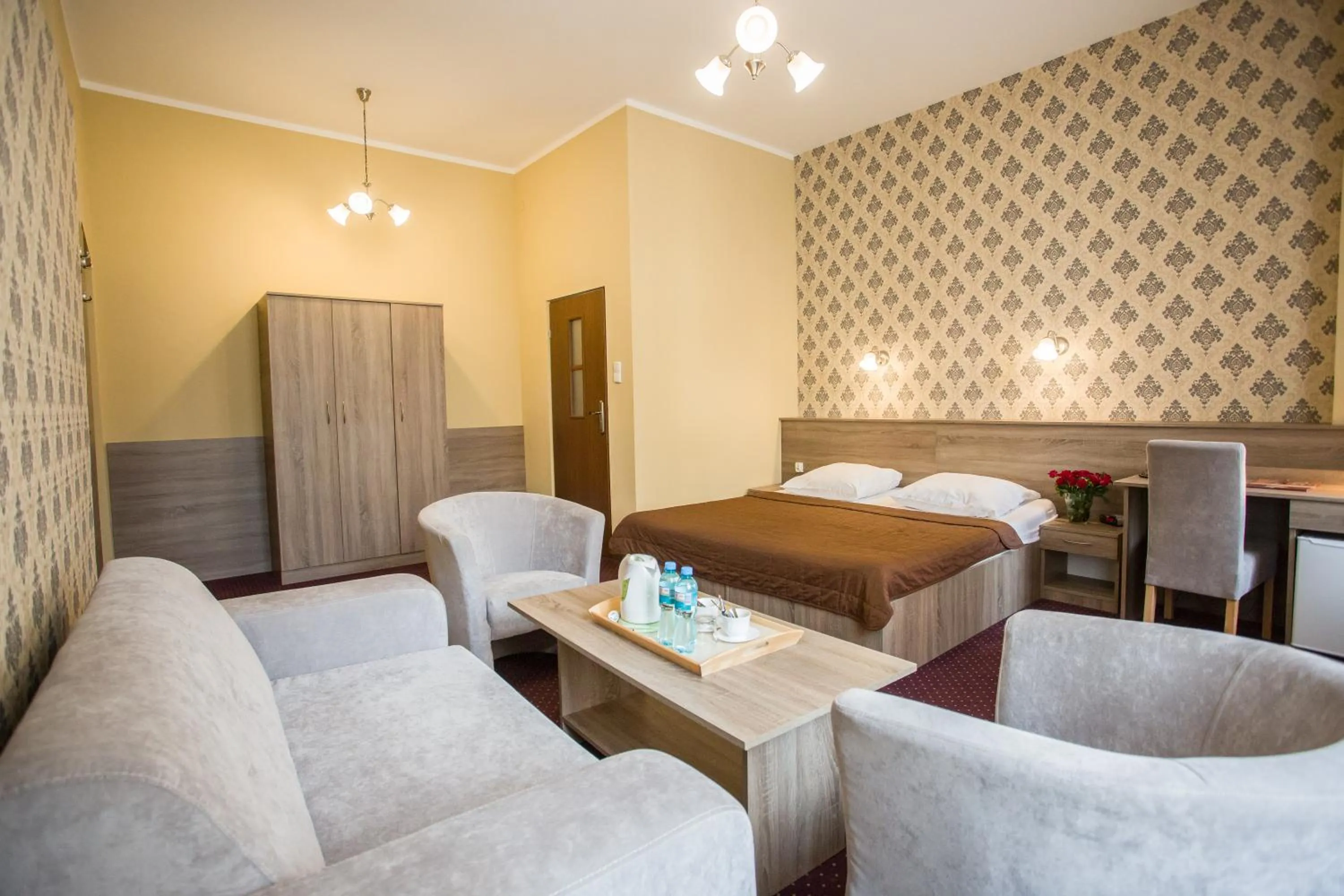 Bed in Hotel Maksymilian