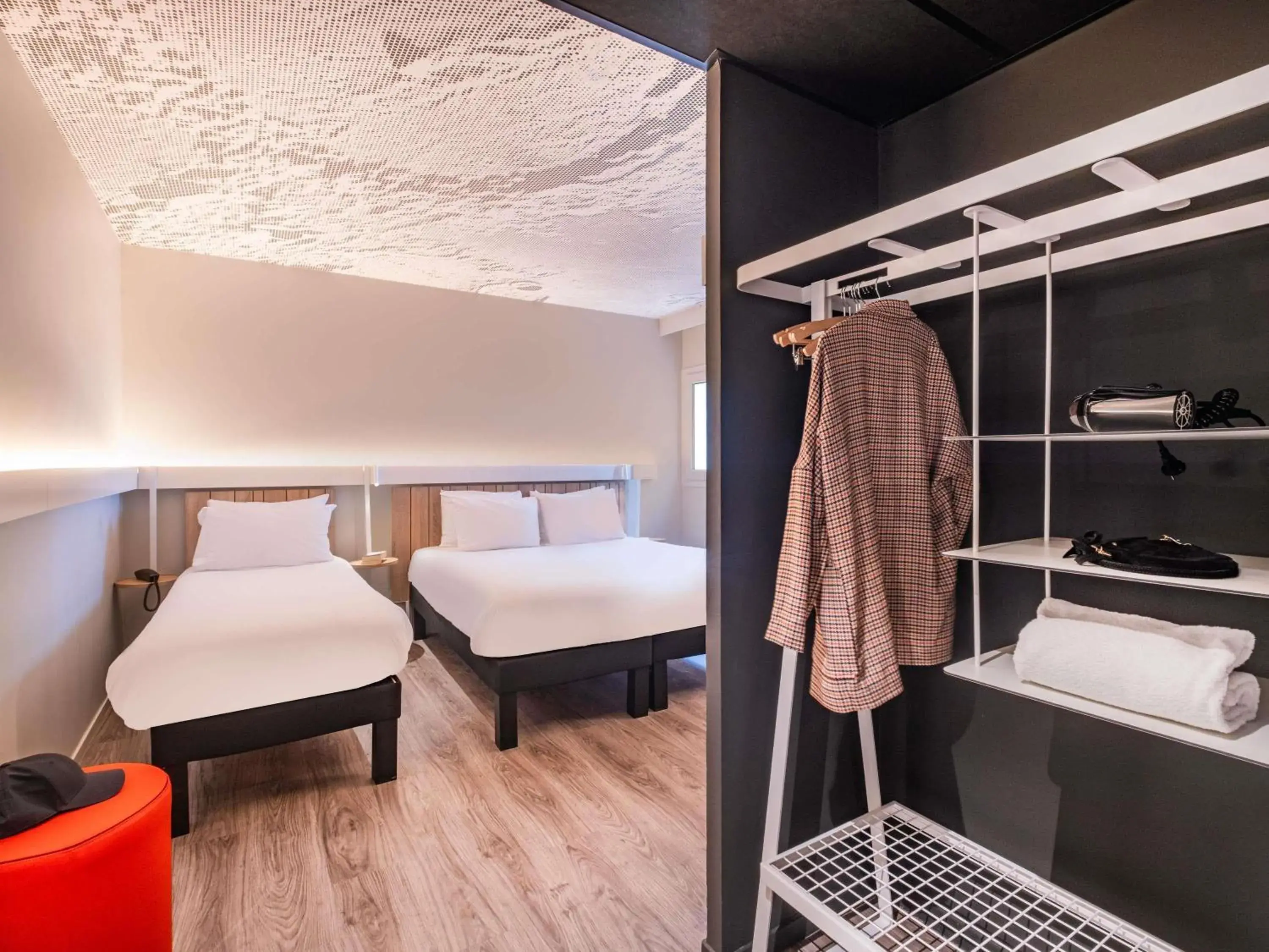 Standard Room with One Double Bed and One Single Bed in ibis Nantes Treillières Standard Room with One Double Bed and One Single Bed in ibis Nantes Treillières