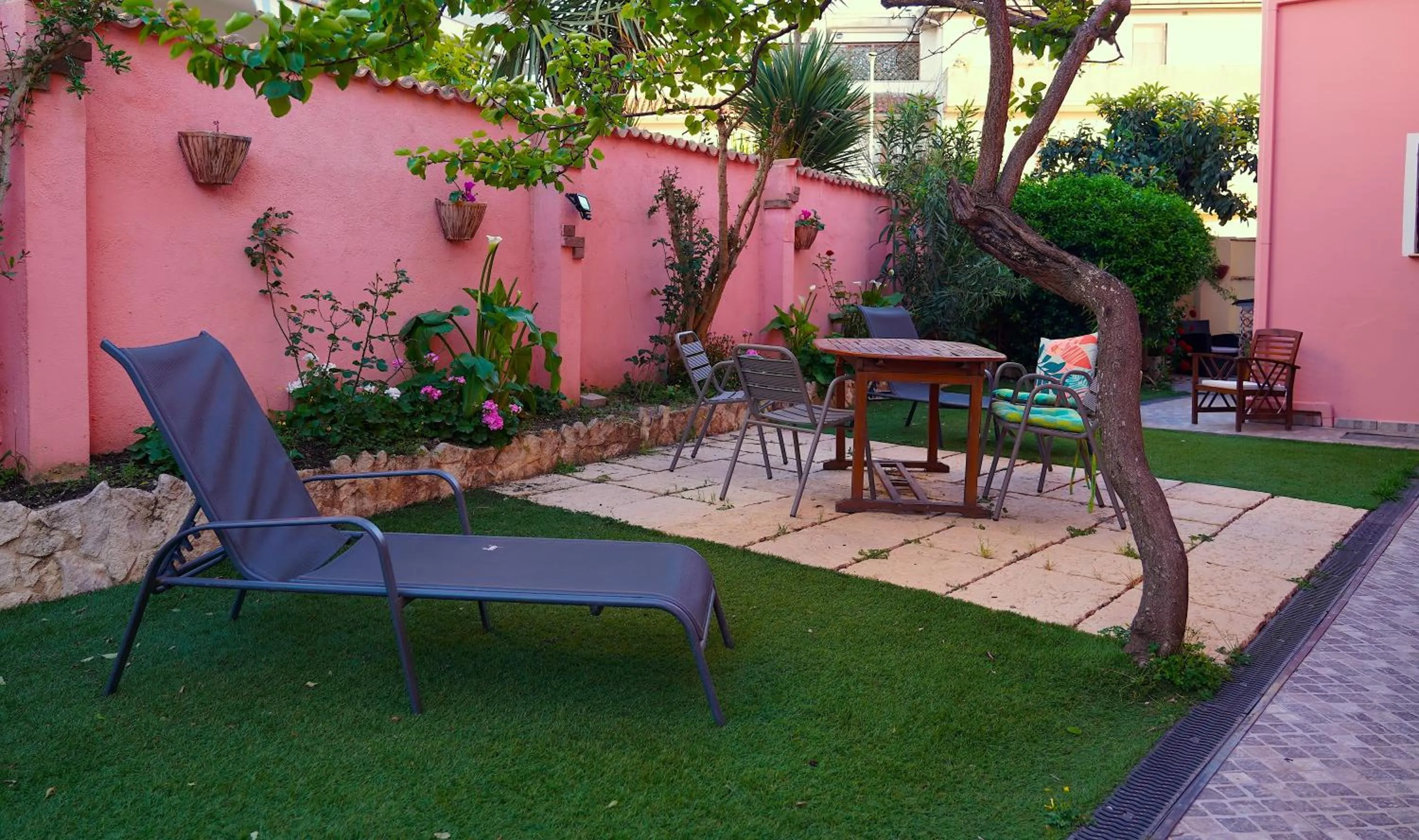 Patio in Flowery Inn Villa