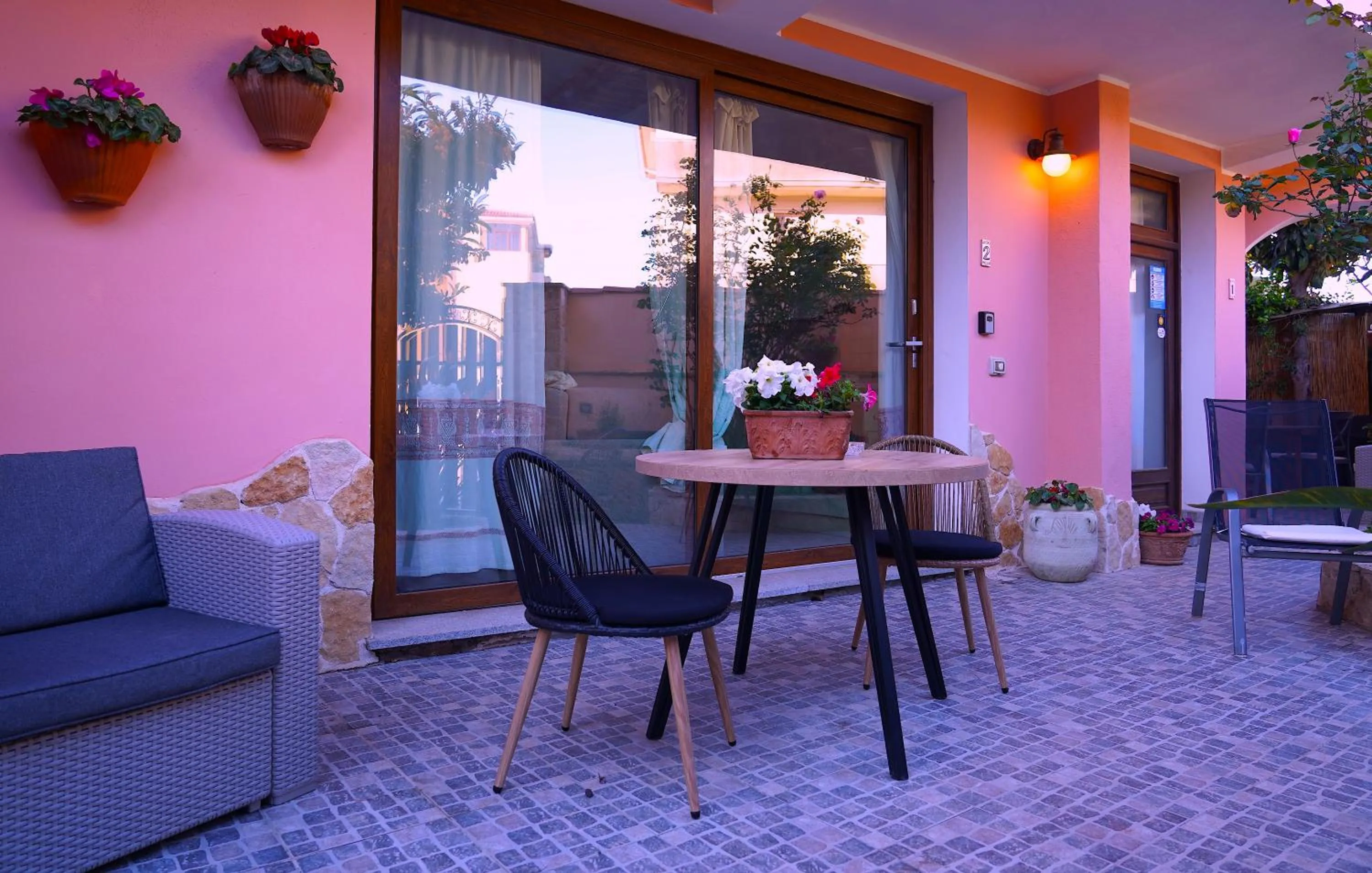 Patio in Flowery Inn Villa