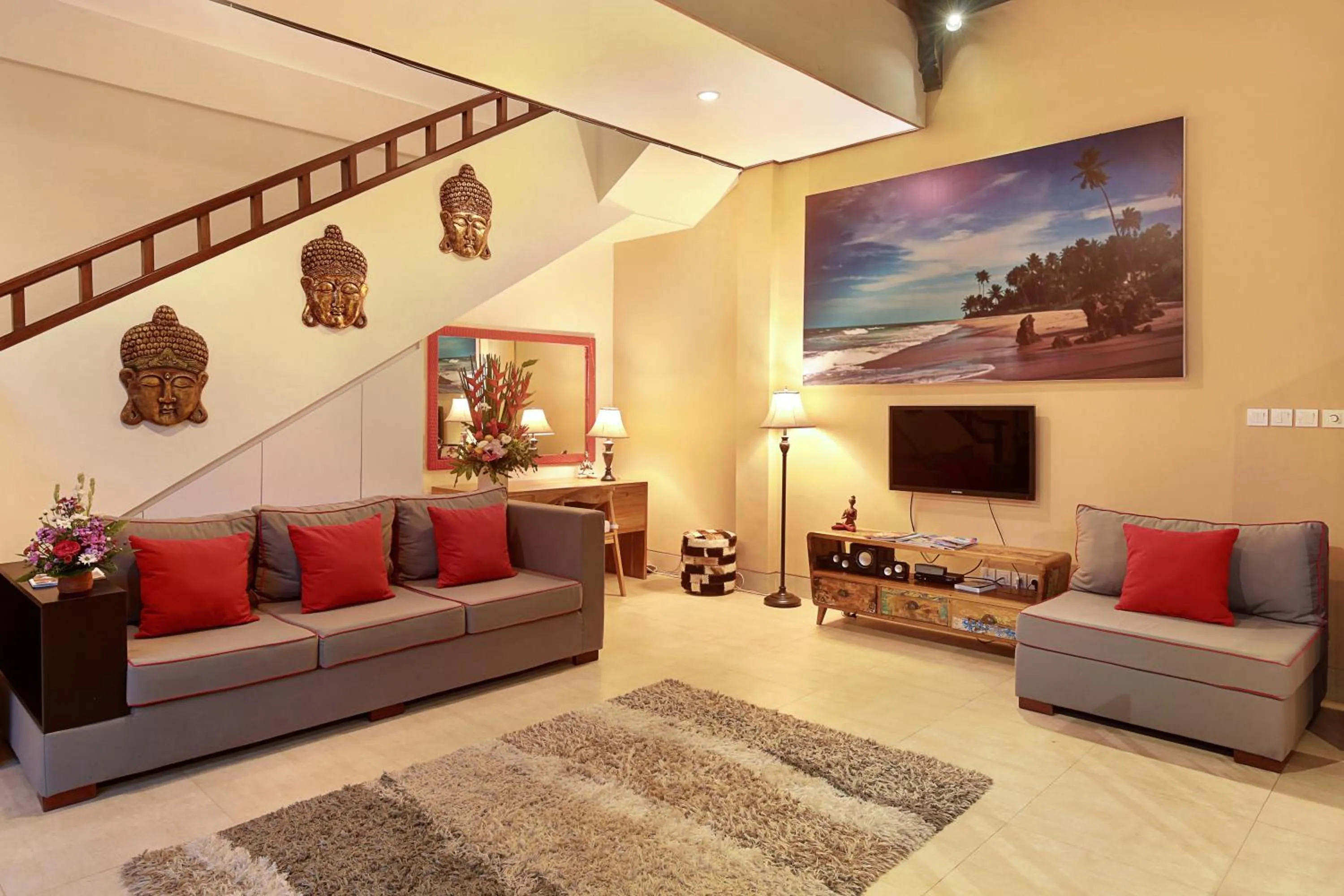 Living room in Concetta Villa Seminyak Beachside By Bali Asia Villa