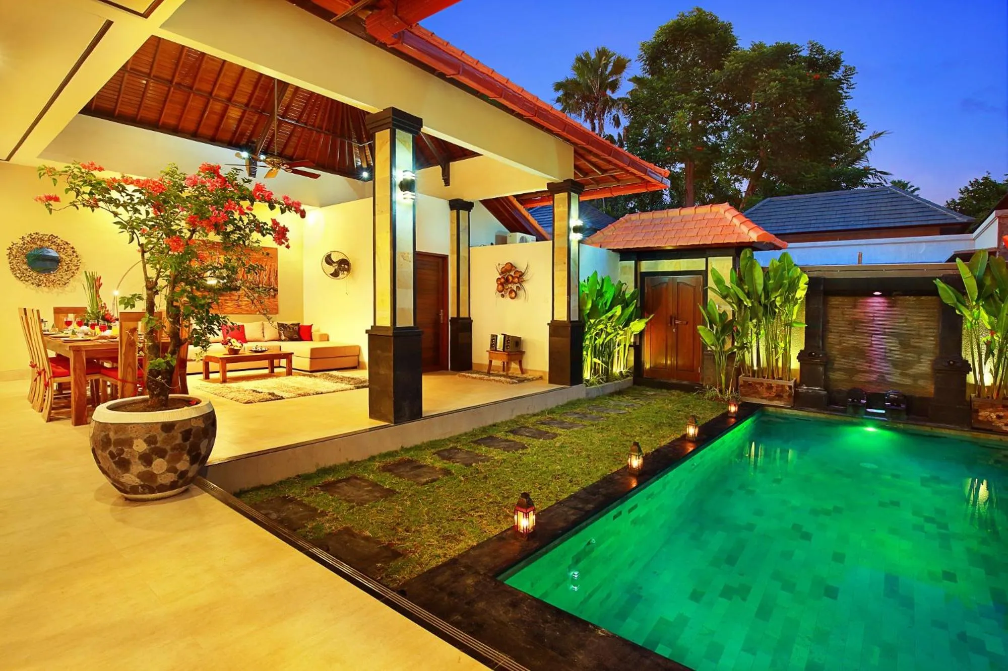 Swimming pool in De Liza Villa Seminyak Beachside By Bali Asia Villa