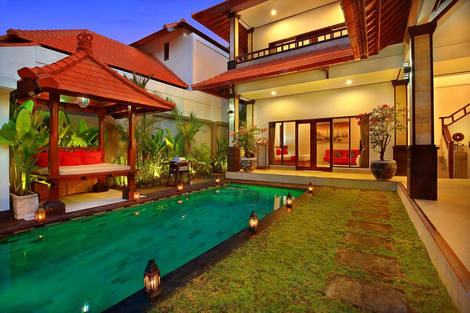 Pool view in De Liza Villa Seminyak Beachside By Bali Asia Villa