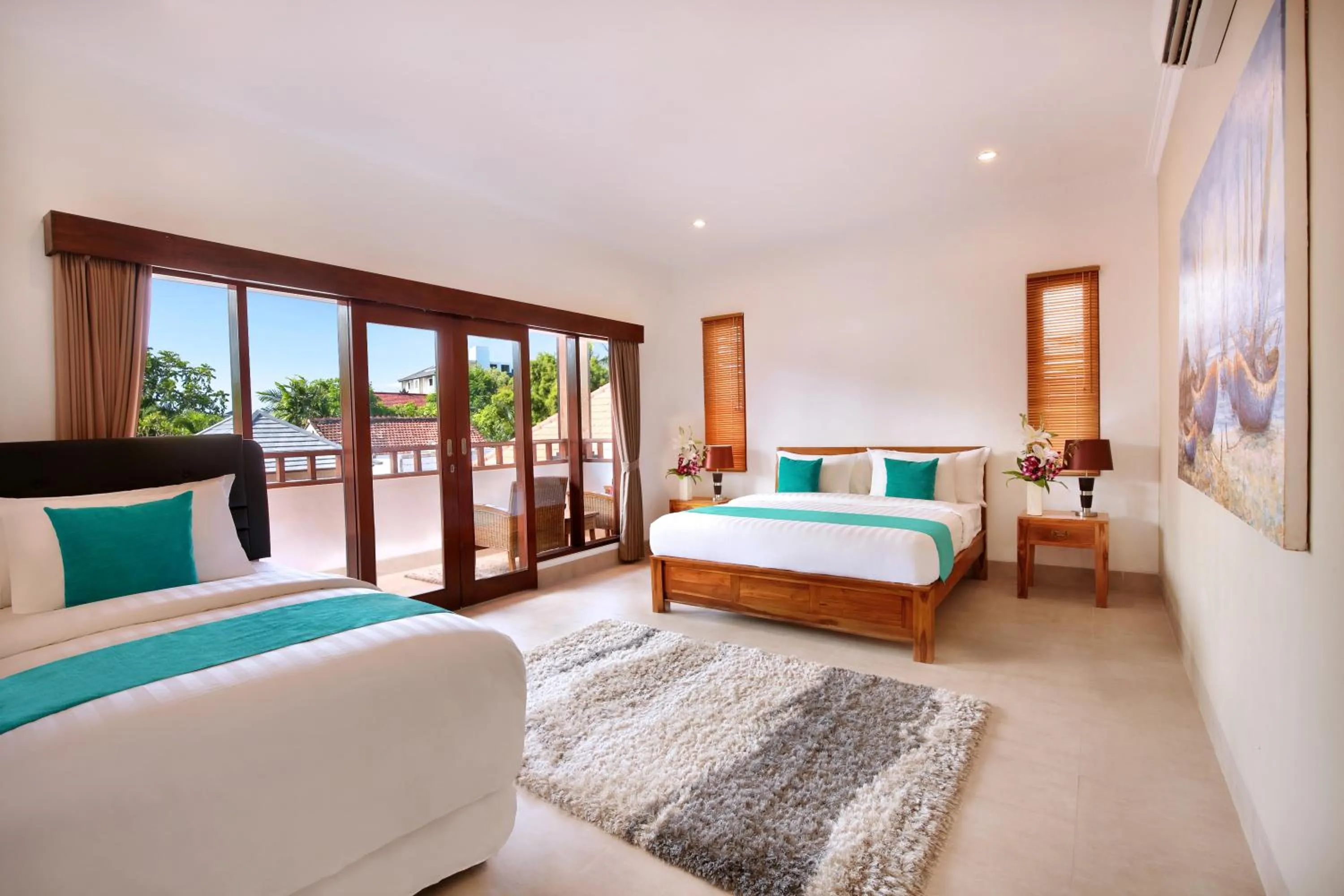 Bedroom, Bed in De Liza Villa Seminyak Beachside By Bali Asia Villa