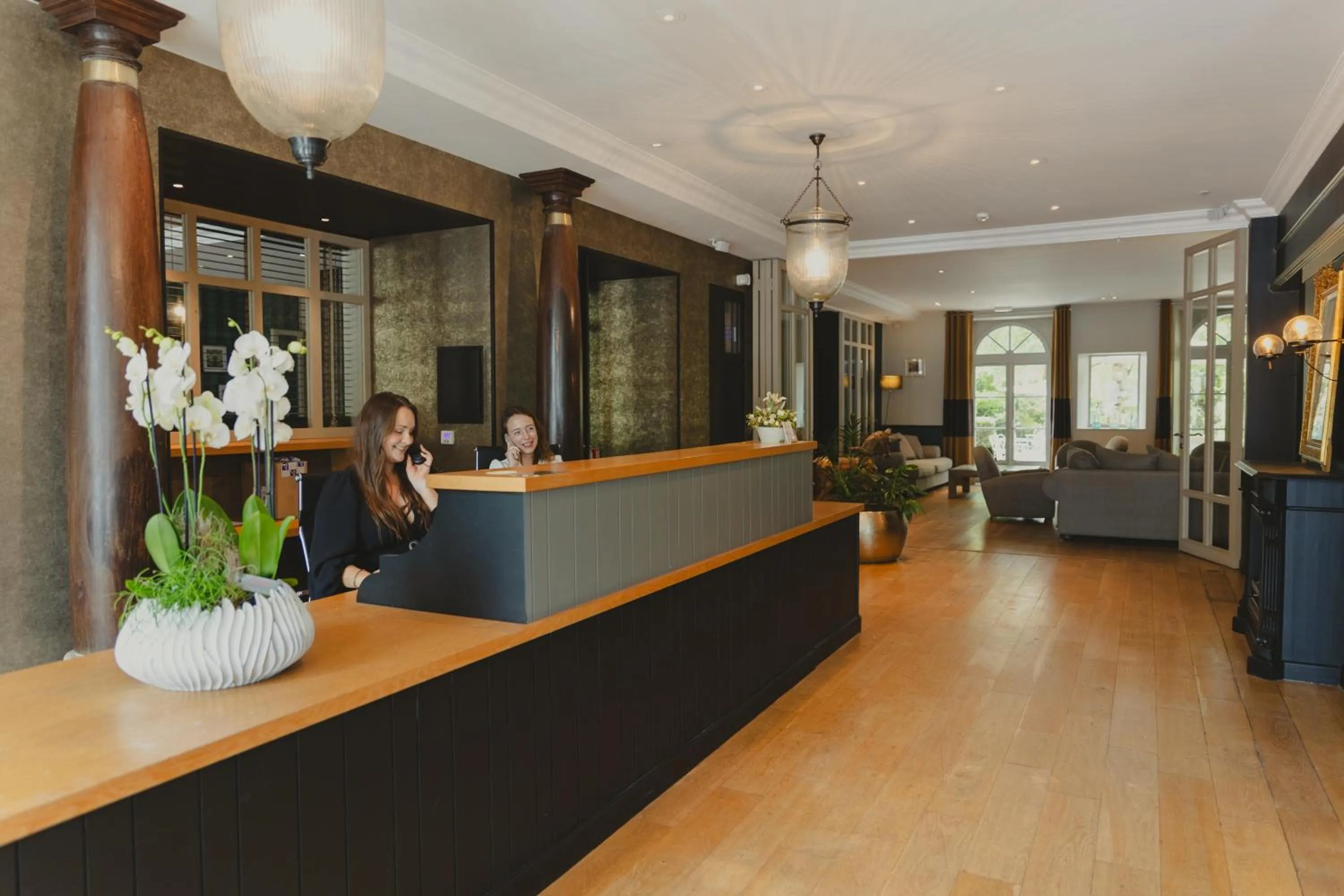 Lobby or reception in Hôtel Le D'Avaugour