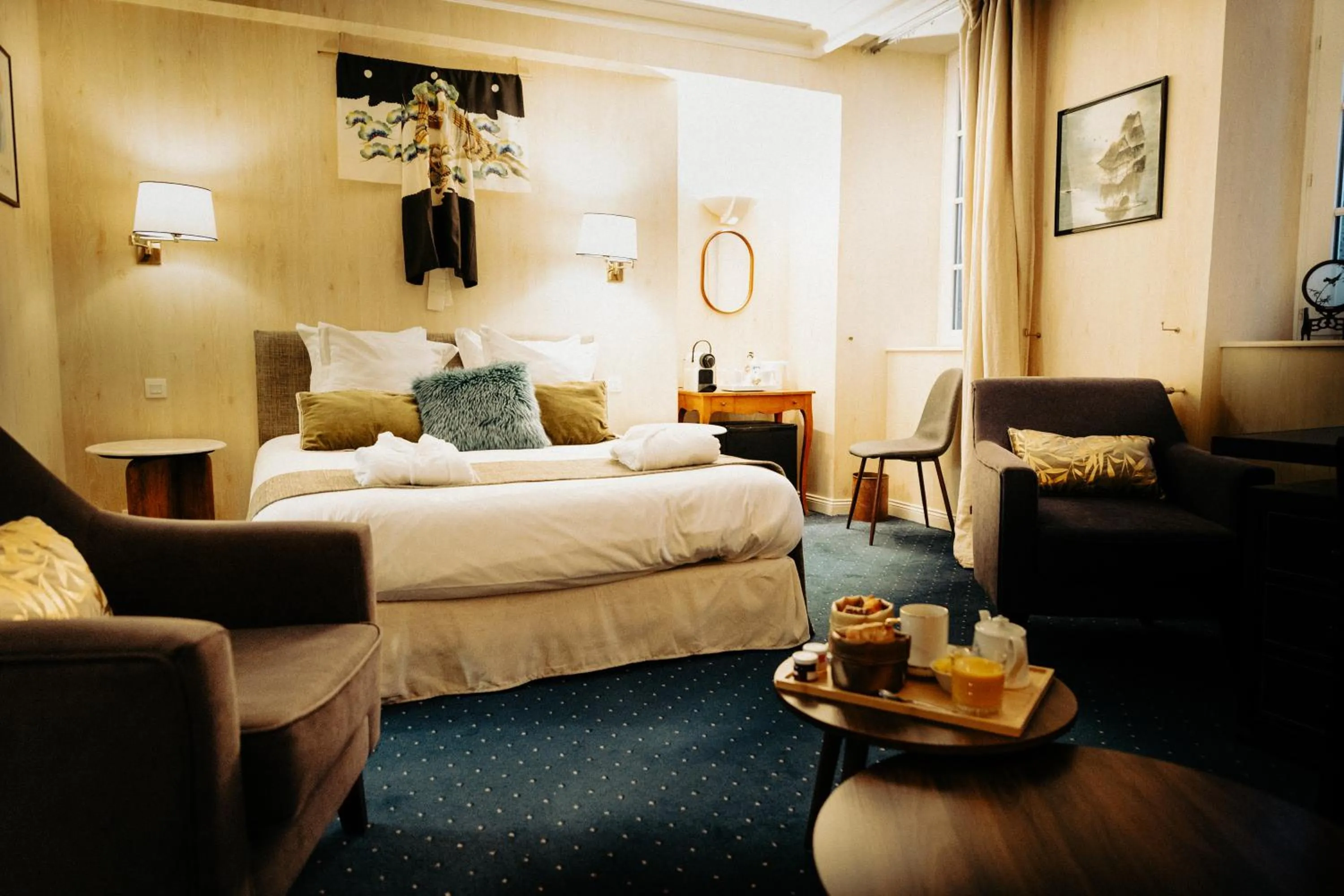 Bed in Hôtel Le D'Avaugour