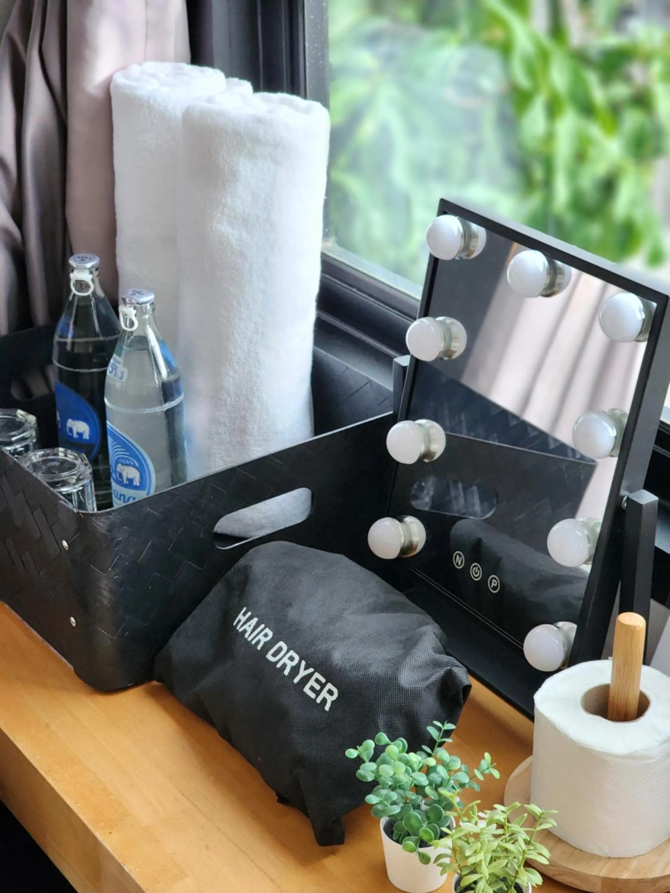 hair dryier in Wayha Hostel Don Mueang Airport