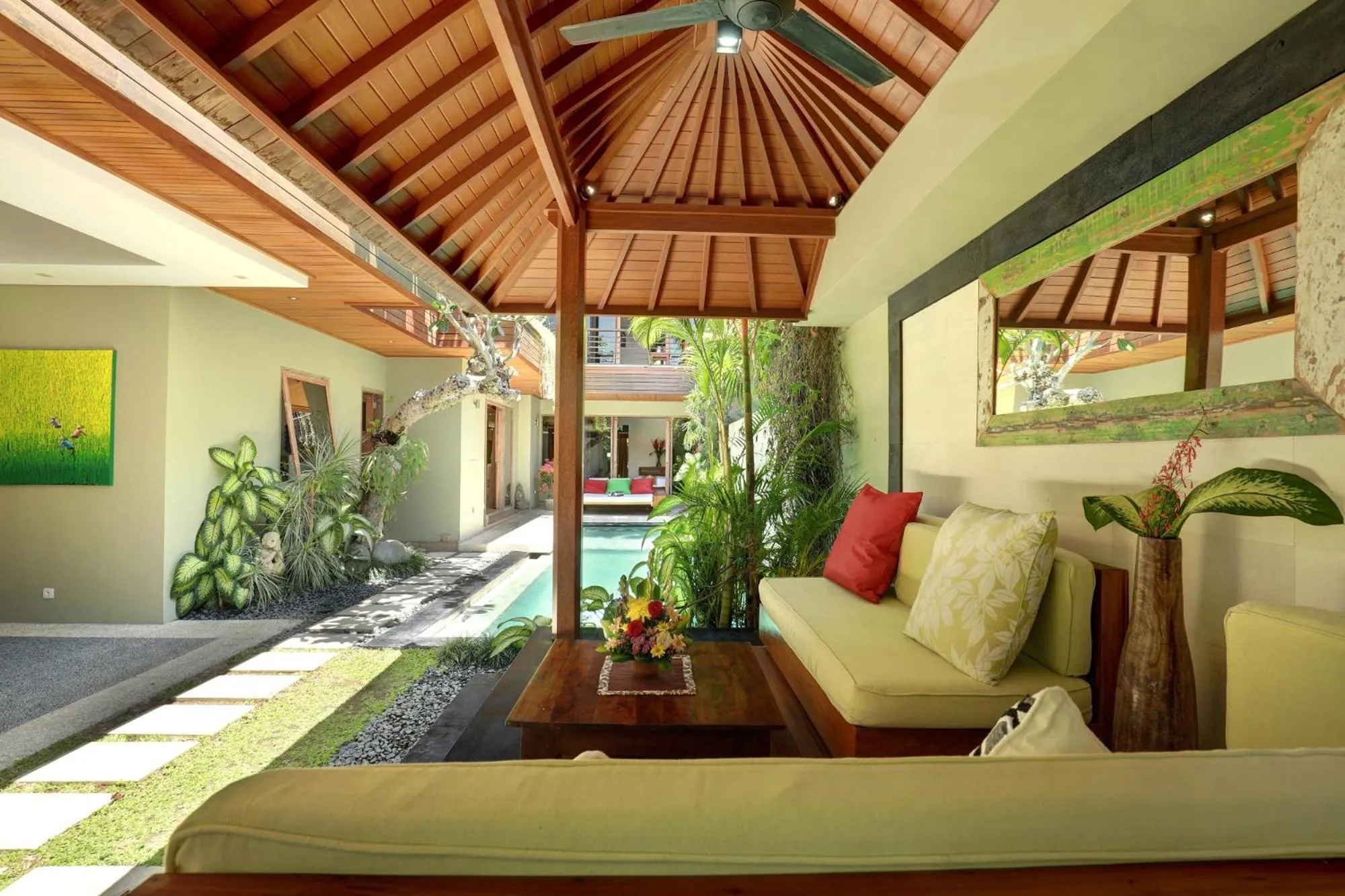 Pool view in Villa The Hotman Paris II Seminyak