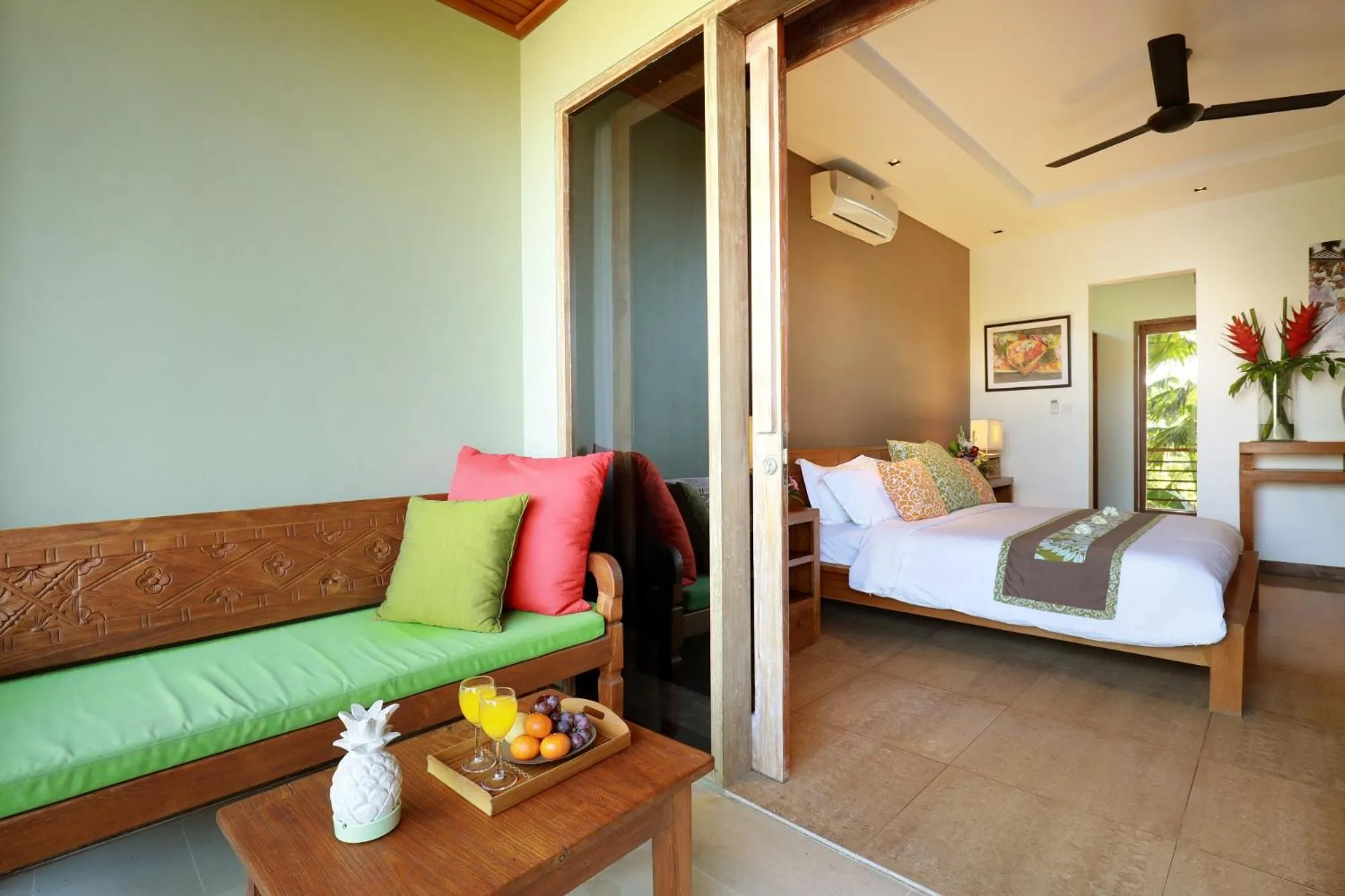 Balcony/Terrace, Bed in Villa The Hotman Paris II Seminyak