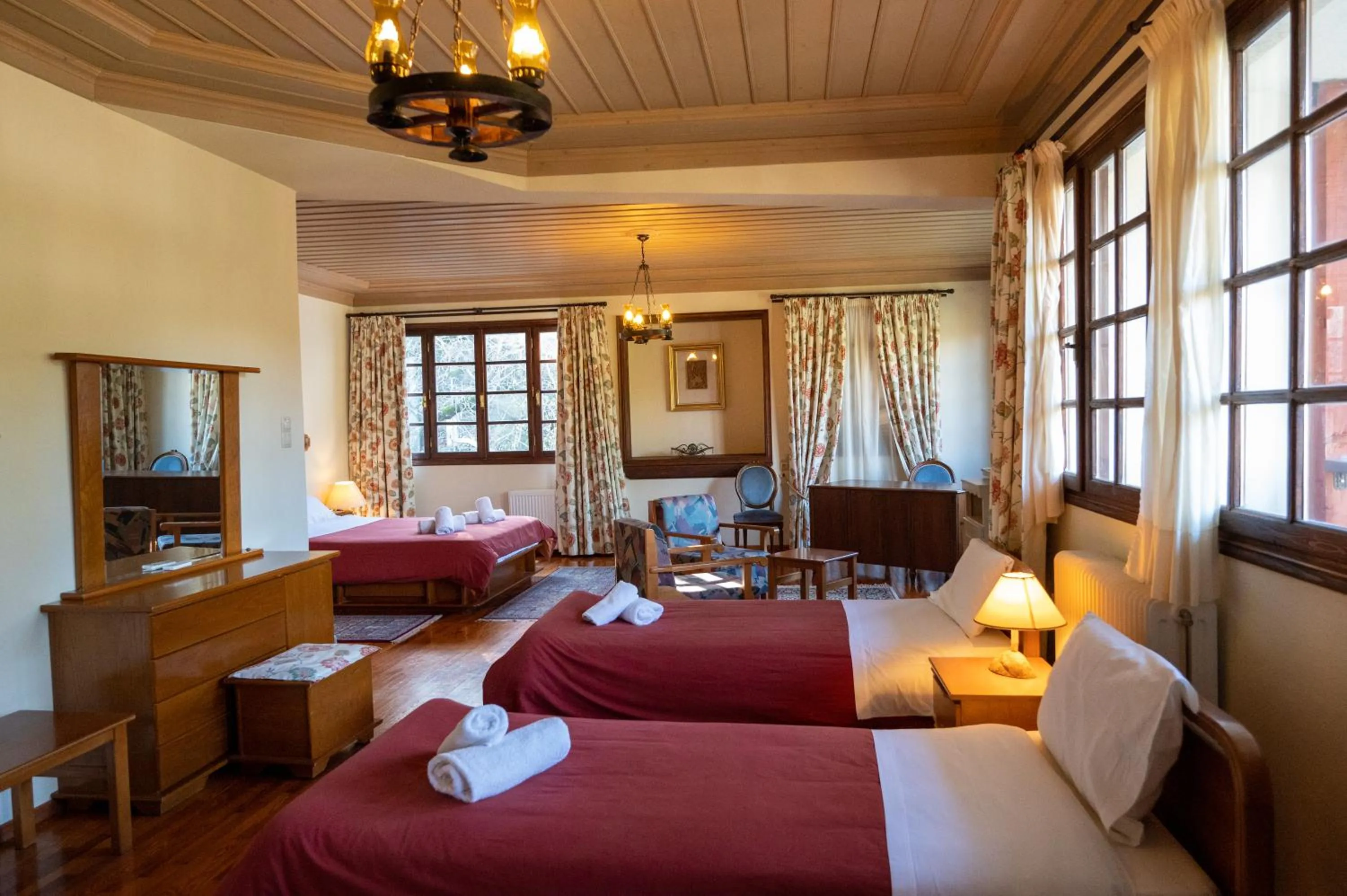 Bed in Bourazani Wild Life Resort