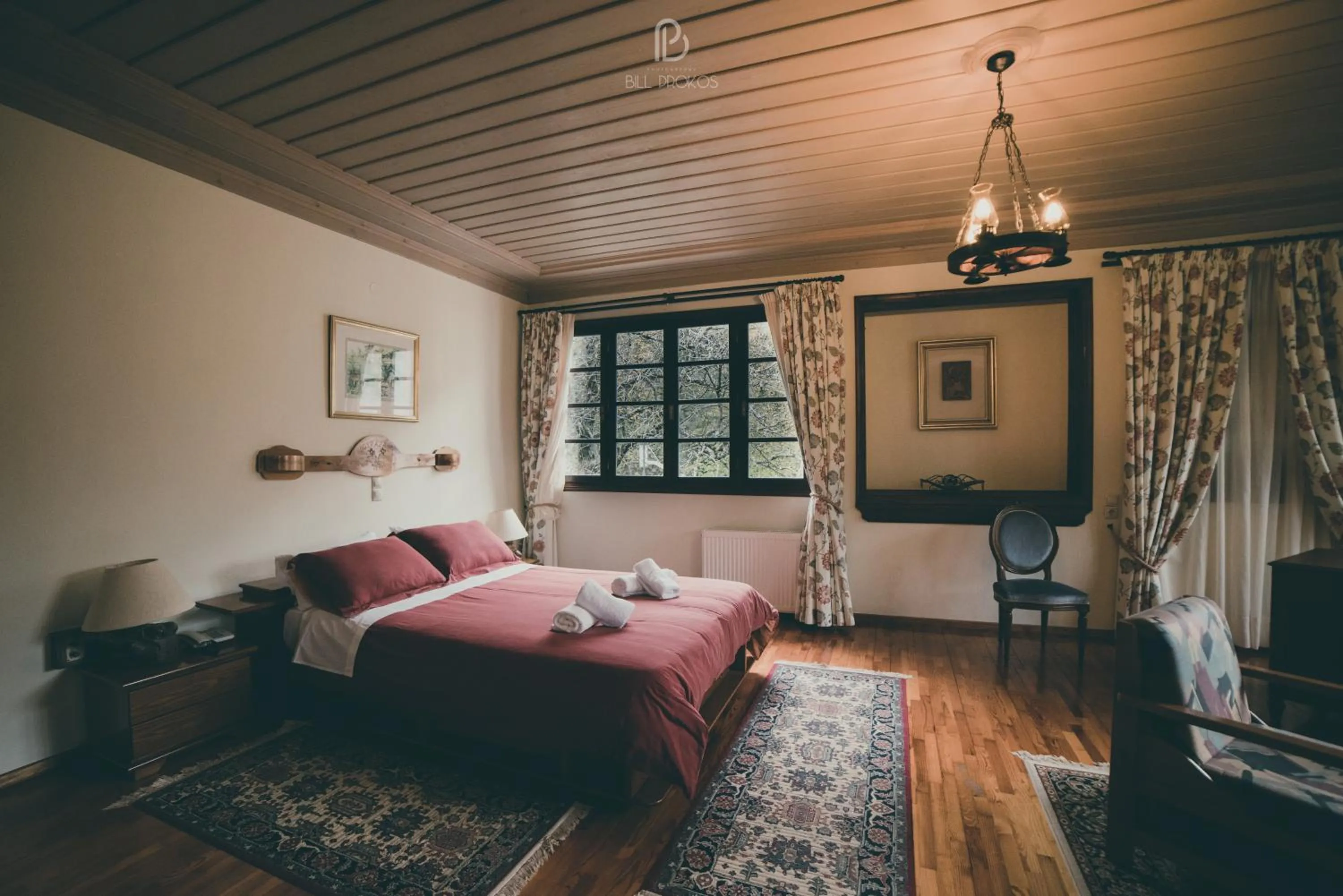 Bed in Bourazani Wild Life Resort