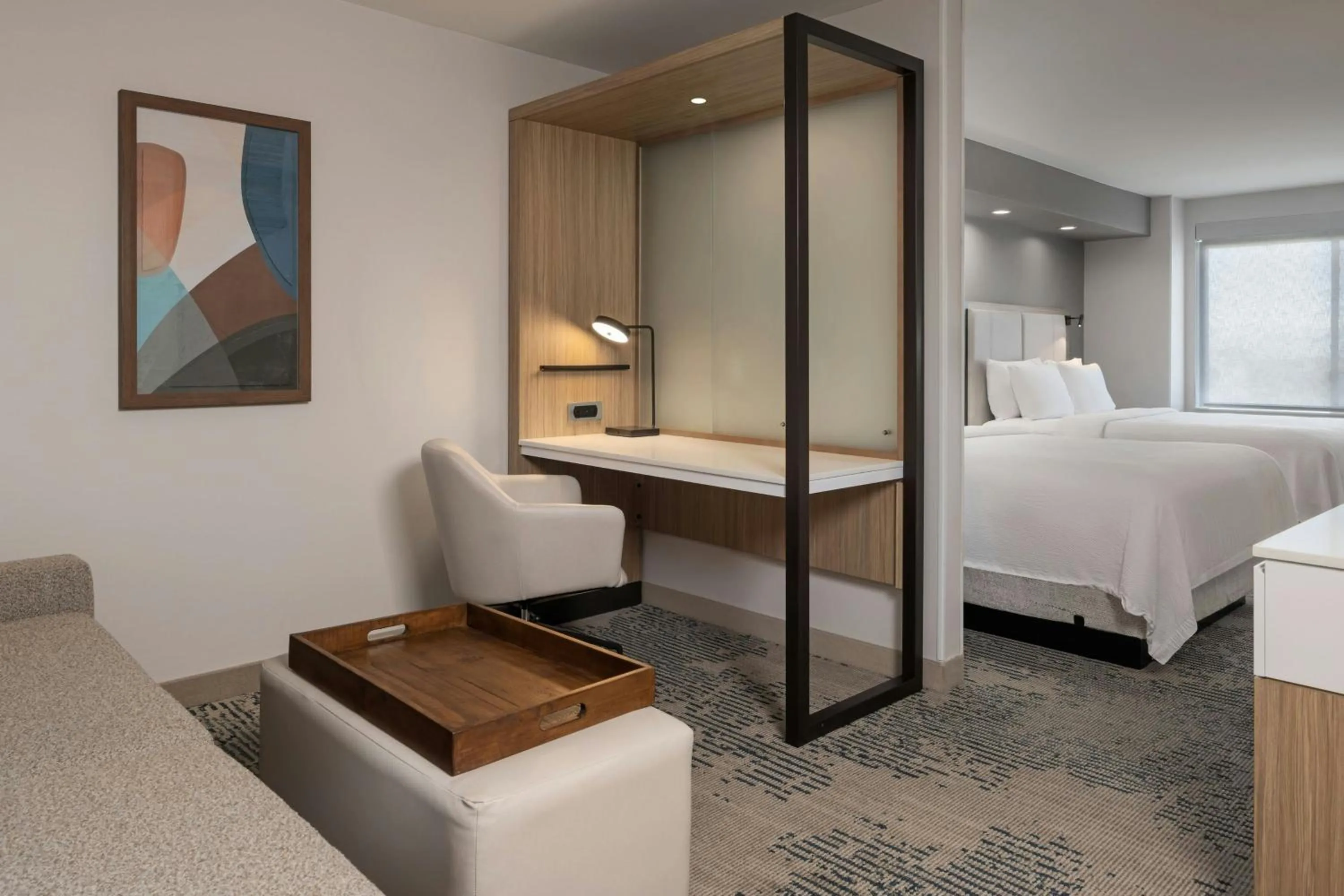 Living room, Bed in SpringHill Suites by Marriott Lancaster Palmdale