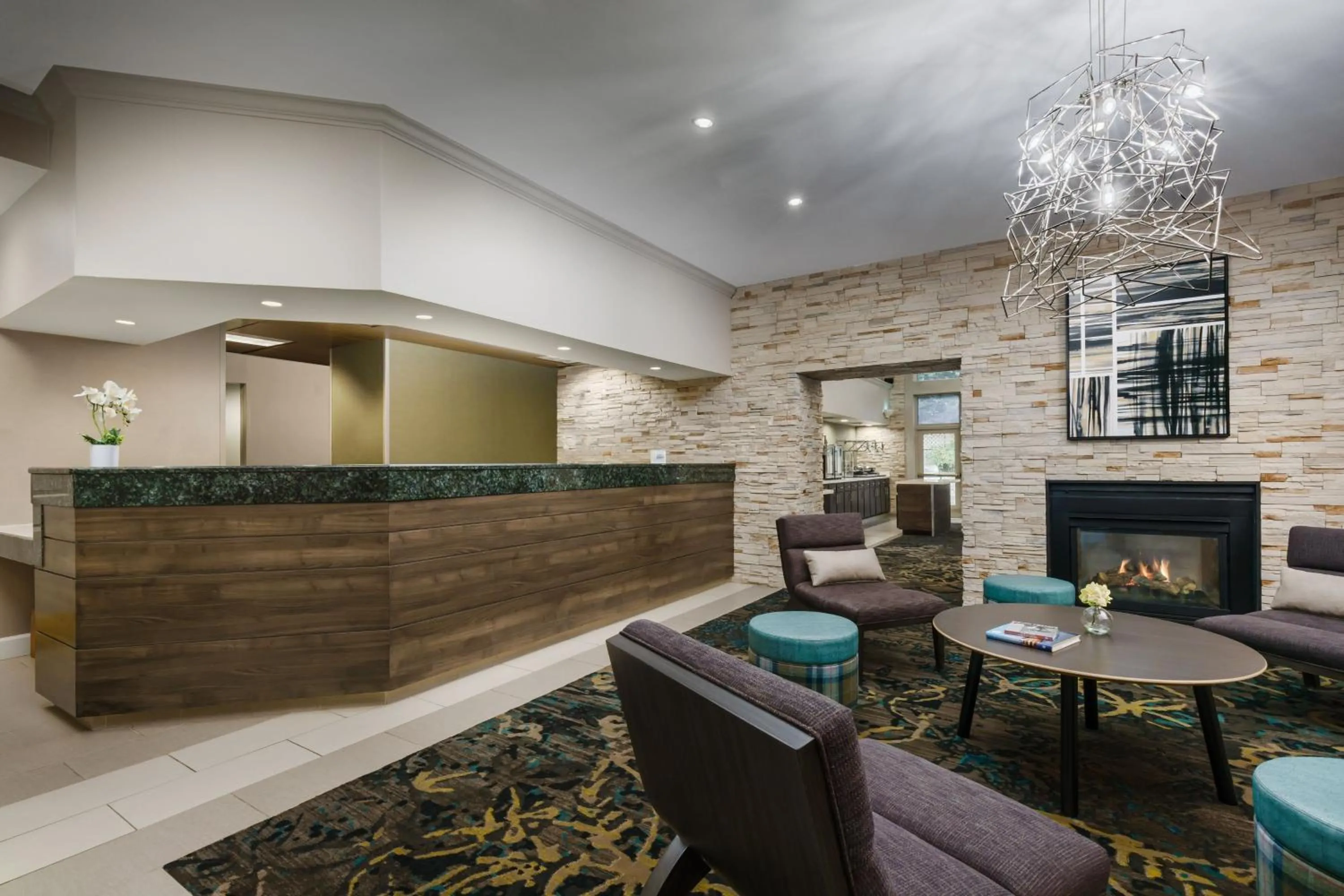 Lobby or reception in Residence Inn Gaithersburg Washingtonian Center