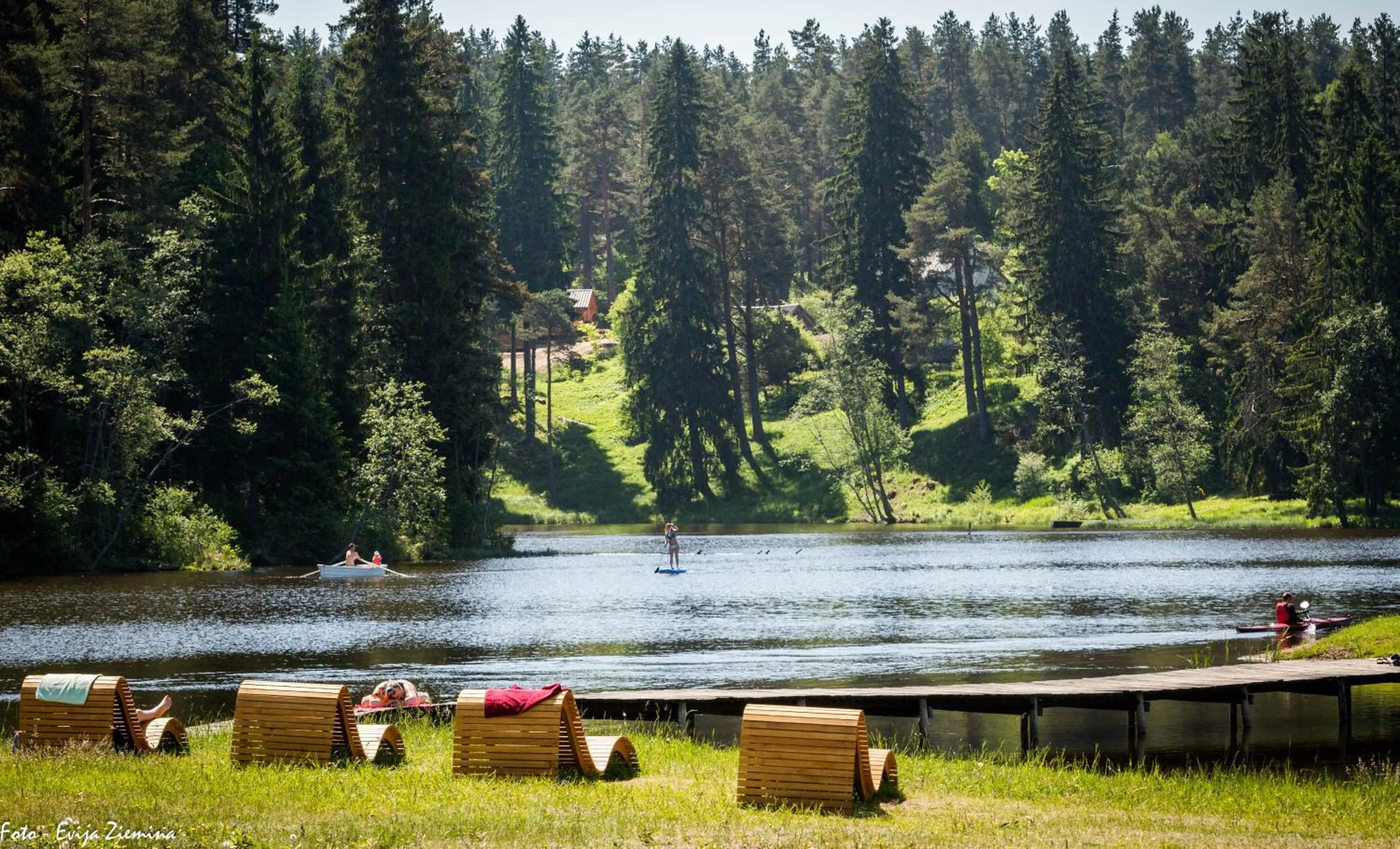 Beach in Park Hotel Brūzis
