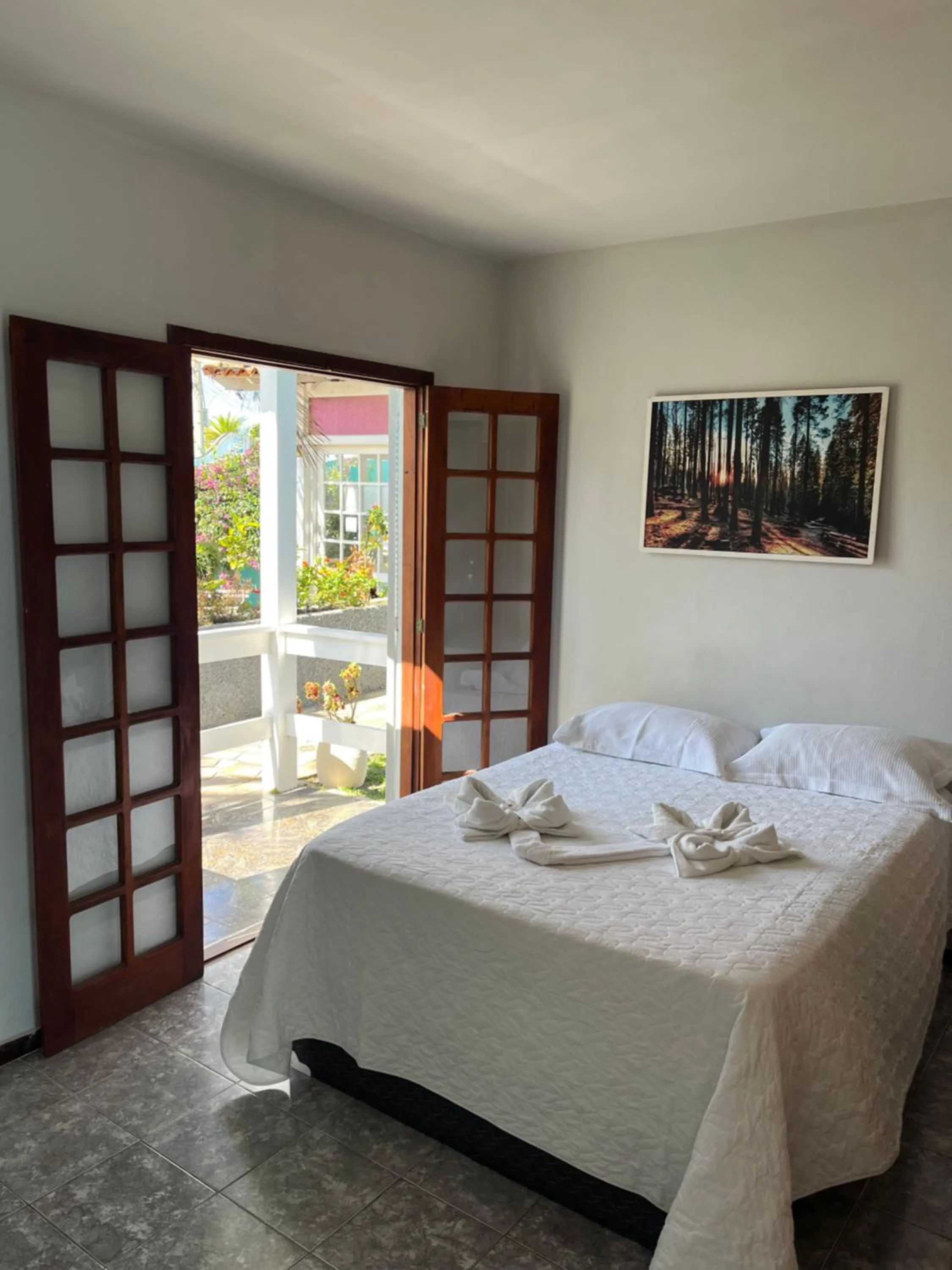 Bed in Pousada Paraíso do Atlântico