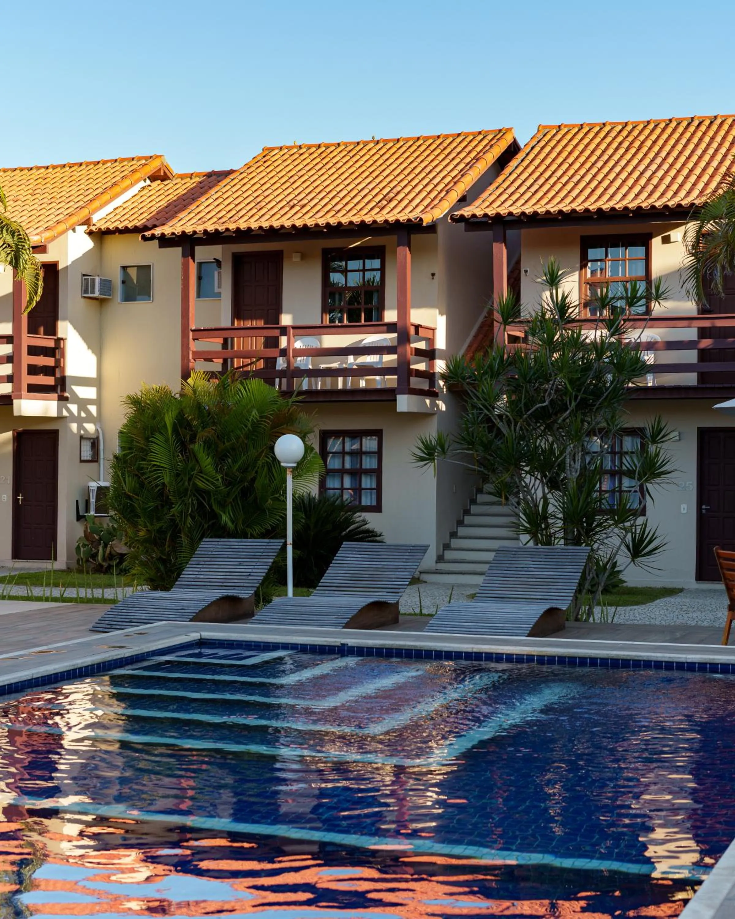 Pool view in Pousada do Timoneiro