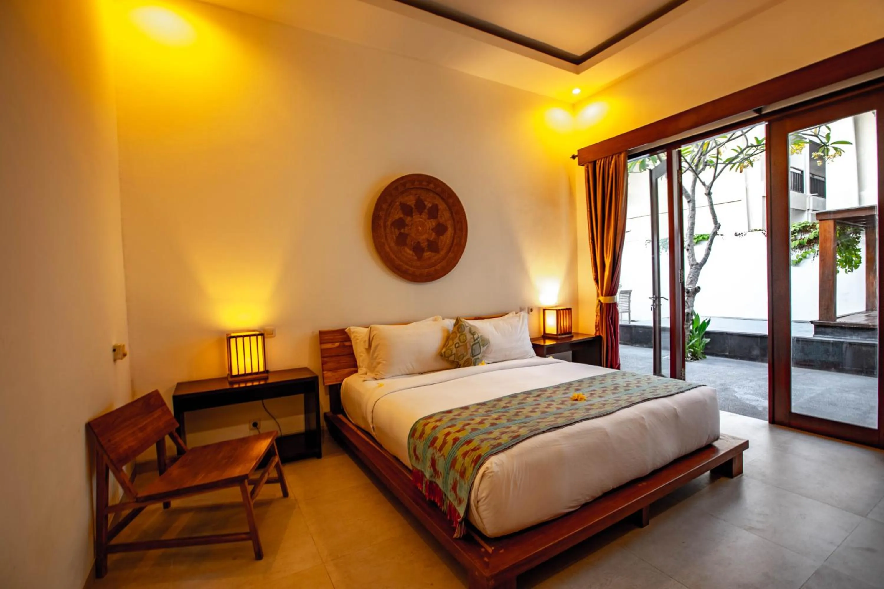 Bed in Gili Sands Hotel & Bar