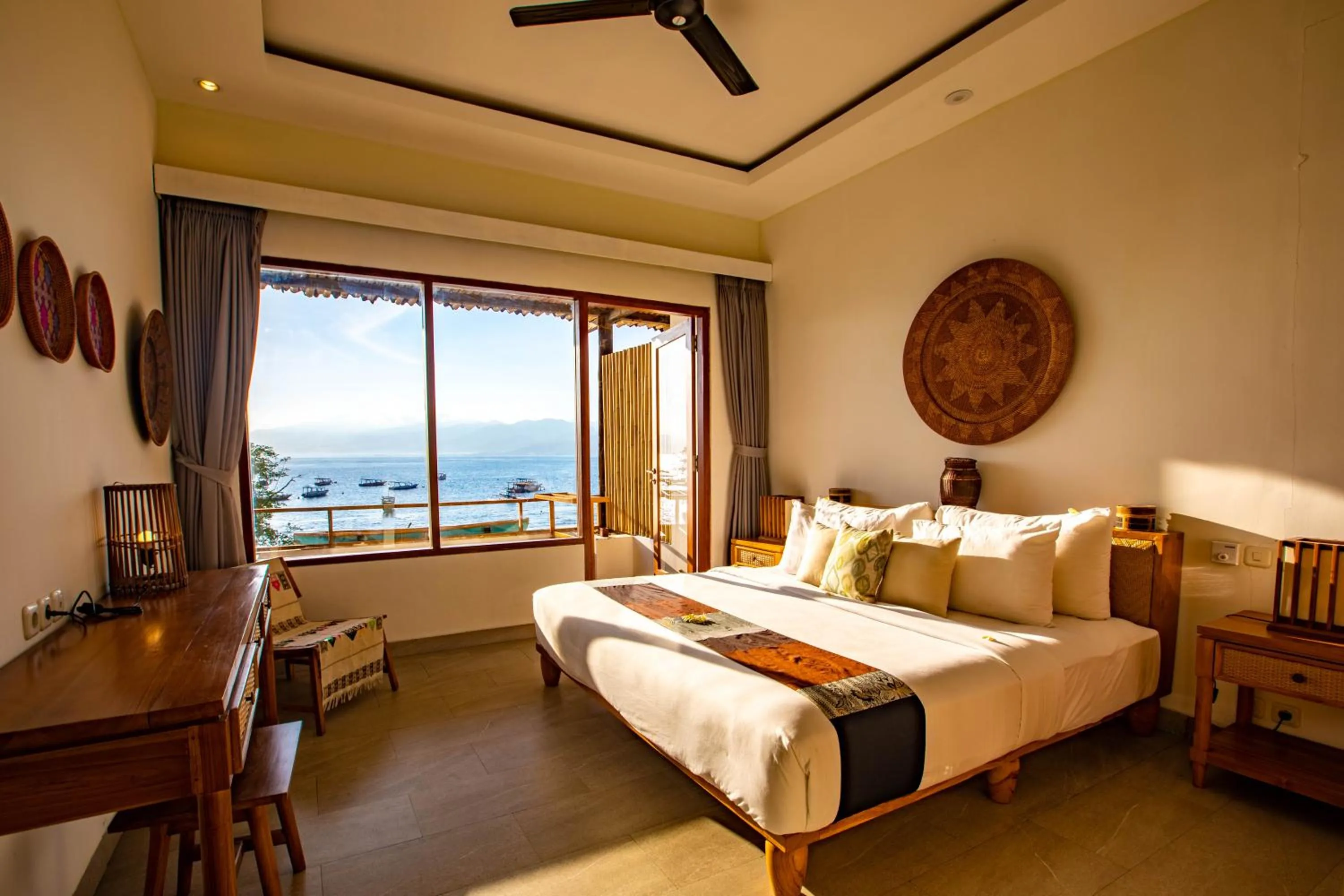 Photo of the whole room, Bed in Gili Sands Hotel & Bar