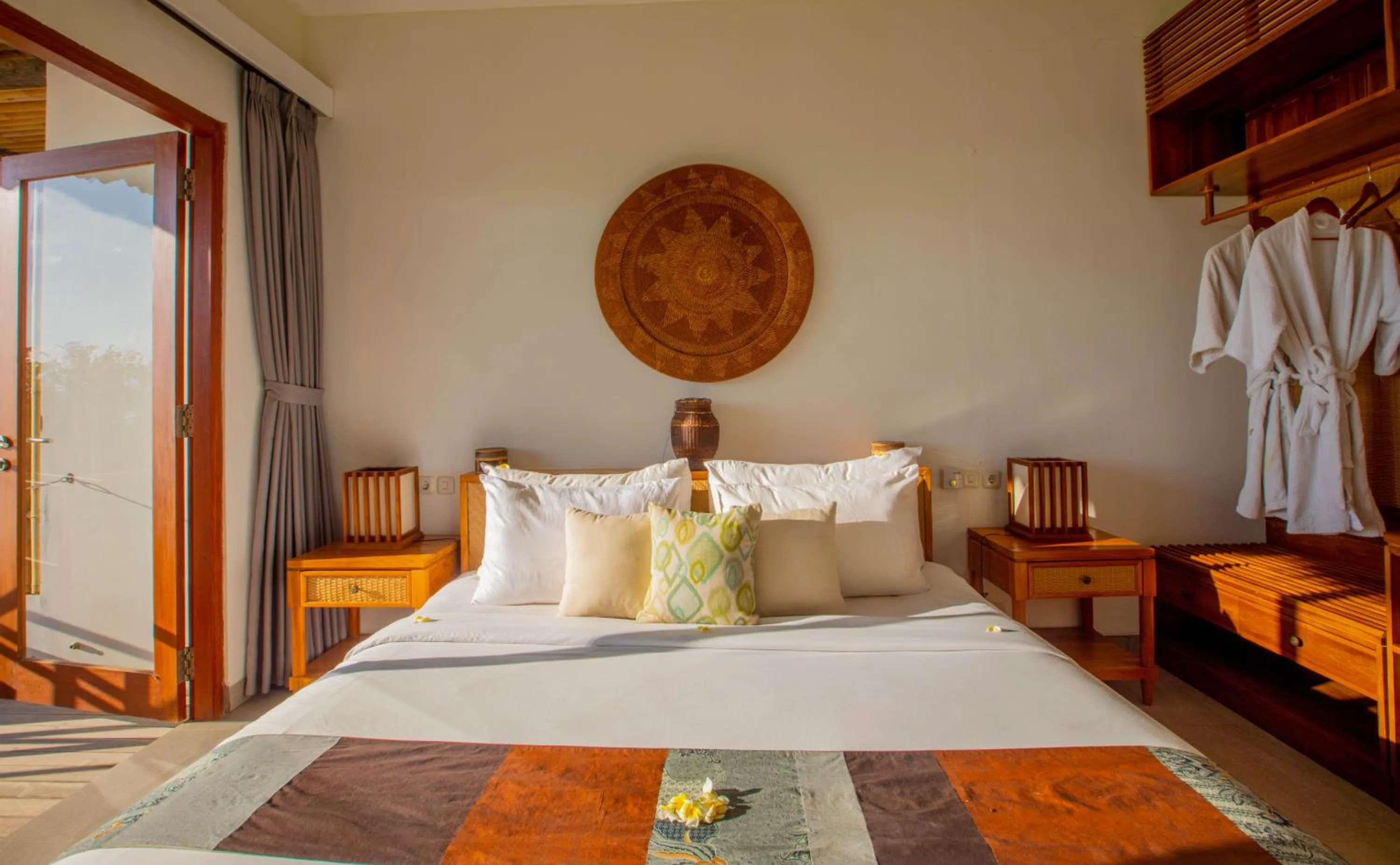Bed in Gili Sands Hotel & Bar