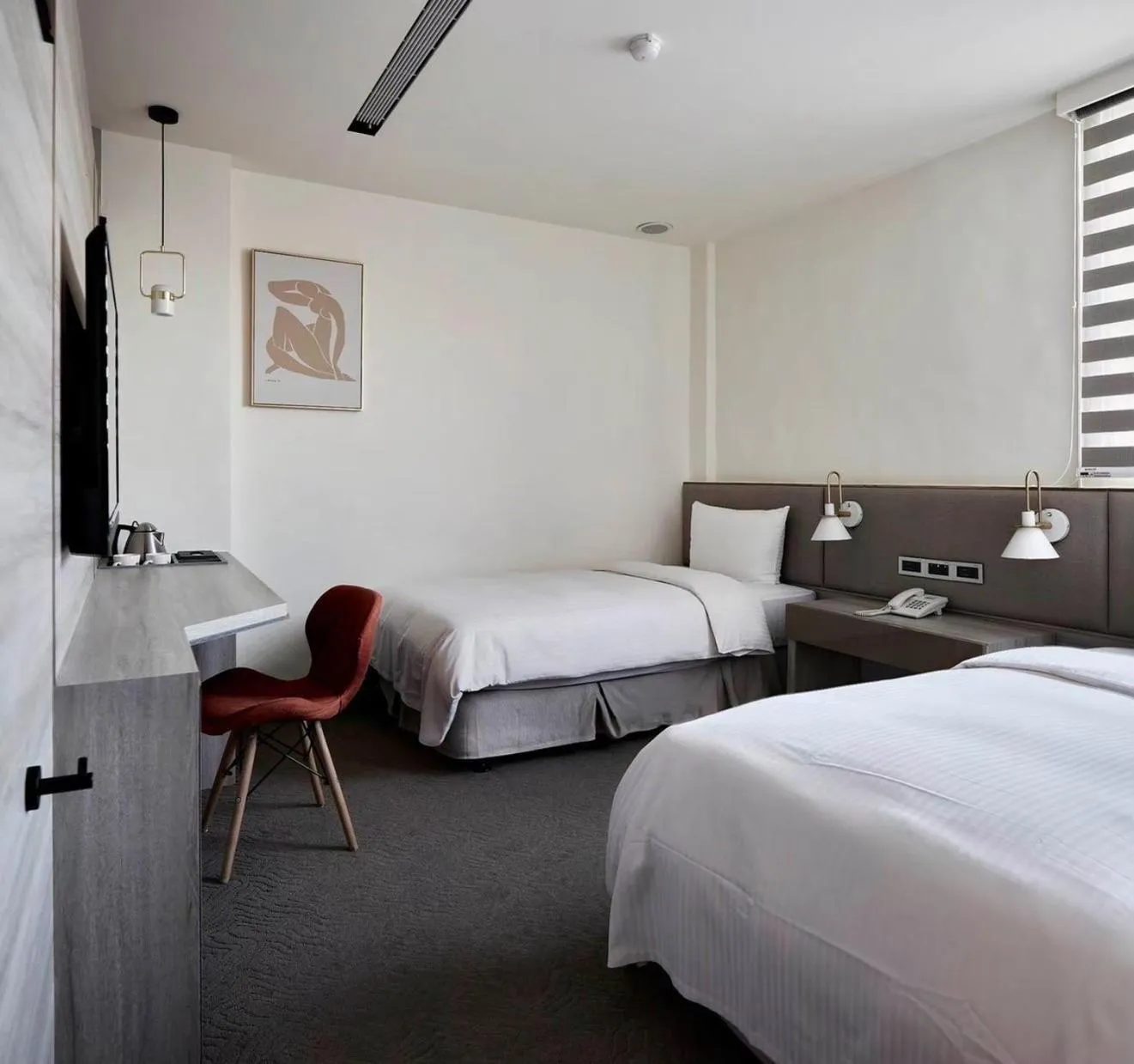 TV and multimedia, Bed in Hai Fu Hotel & Suites