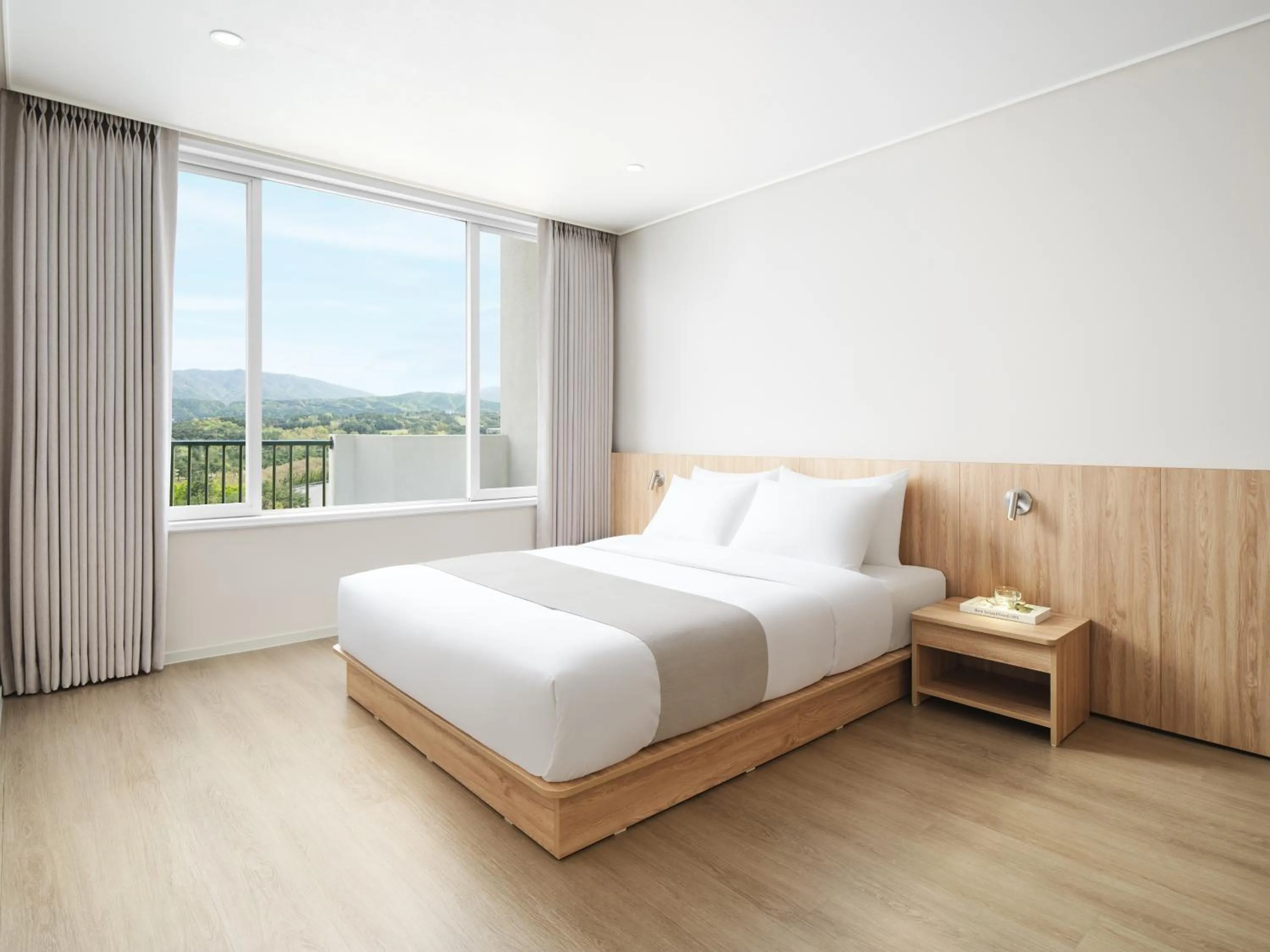 Bed in Hanwha Resort Gyeongju