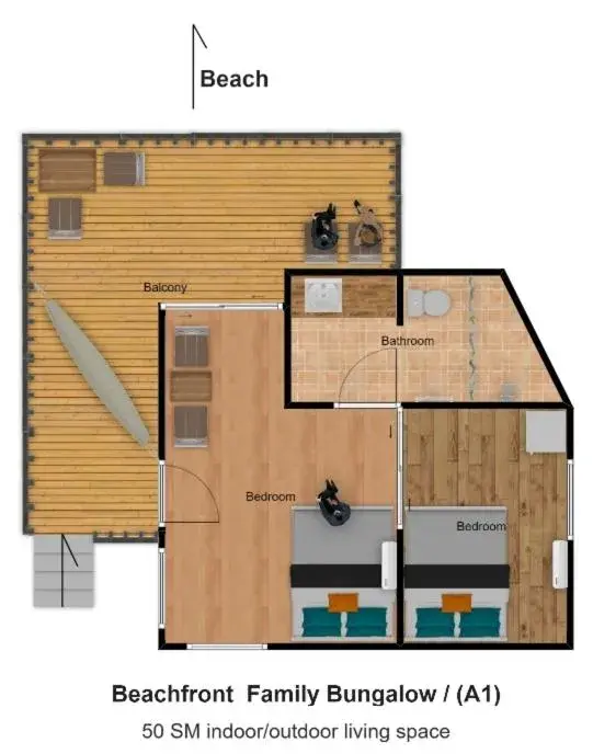 Family Room with Sea View in Longtail Beach Resort Family Room with Sea View in Longtail Beach Resort